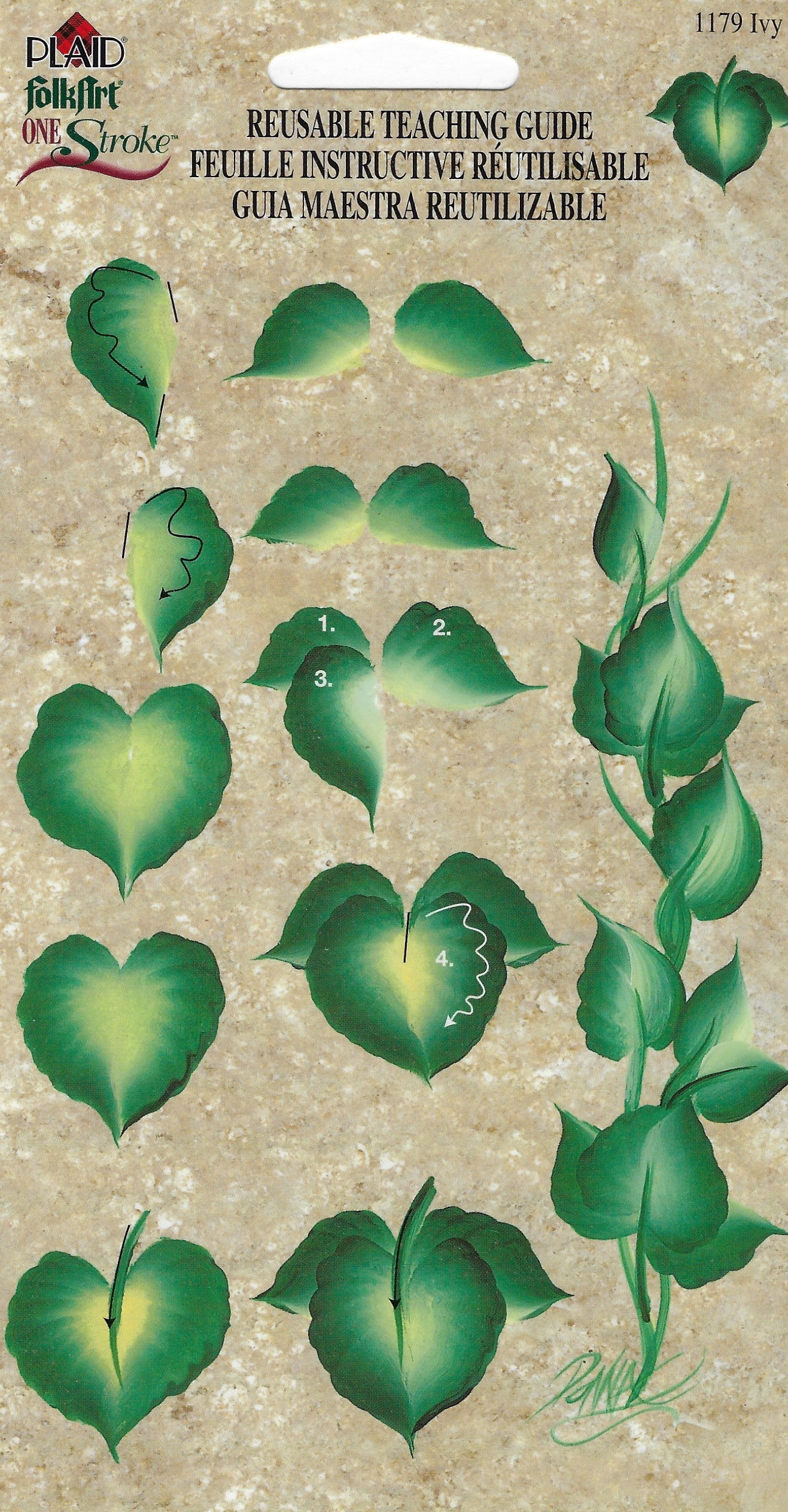 CLEARANCE:  Plaid One Stroke Reusable Teaching Guide 1179 Ivy - Donna Dewberry