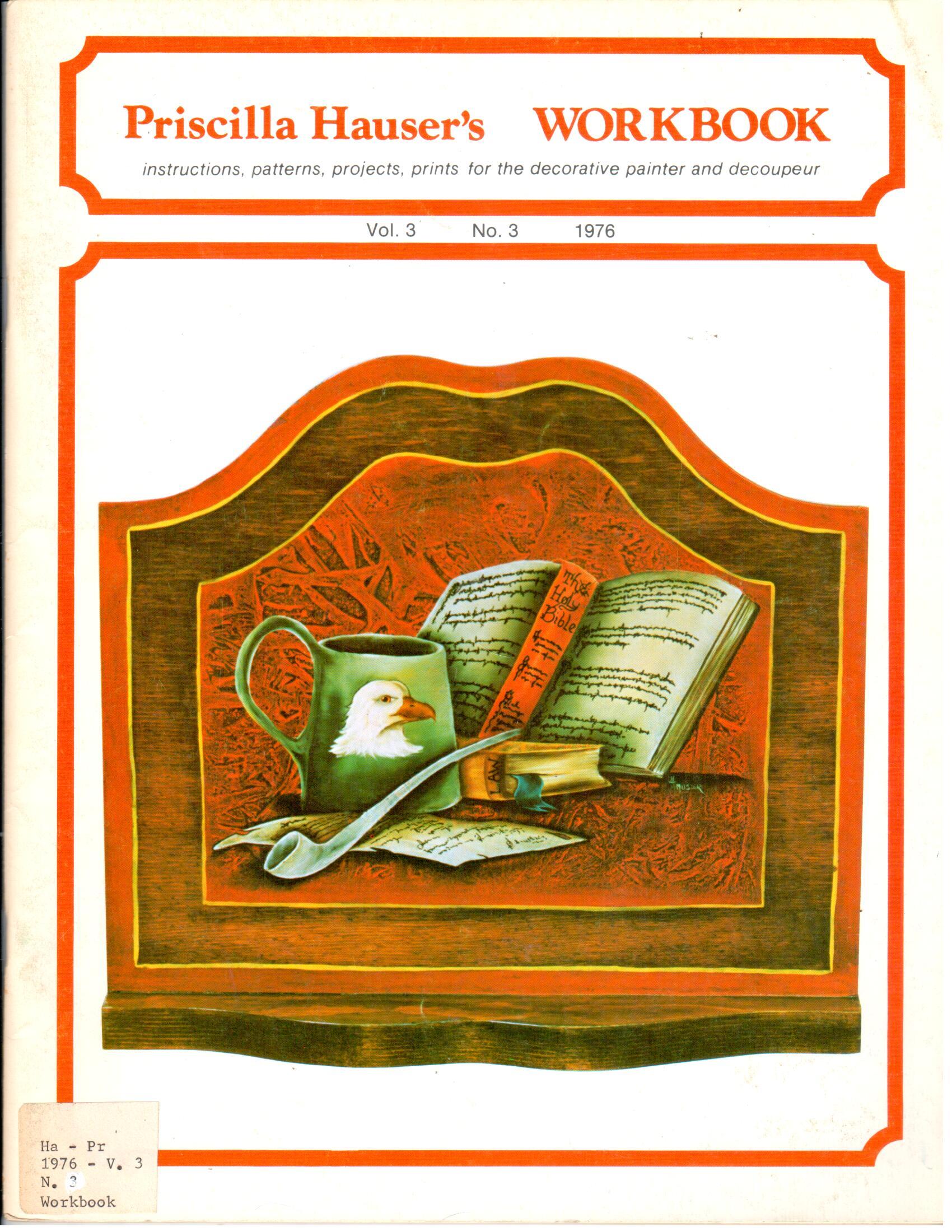 CLEARANCE:  Priscilla Hauser's Workbook 1976 Volume 3 No. 3 - Priscilla Hauser