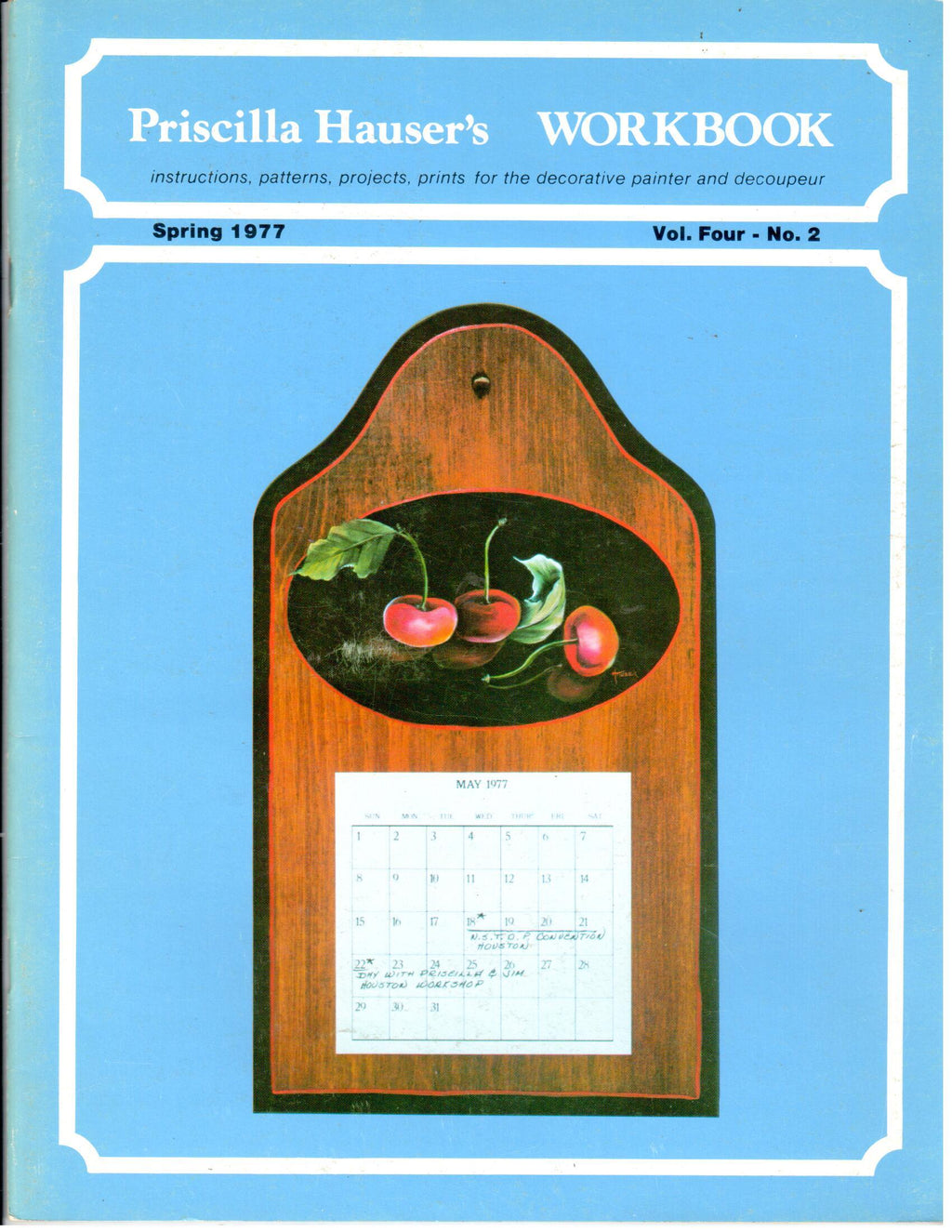 CLEARANCE:  Priscilla Hauser's Workbook Spring 1977 Volume 4 No. 2 - Priscilla Hauser