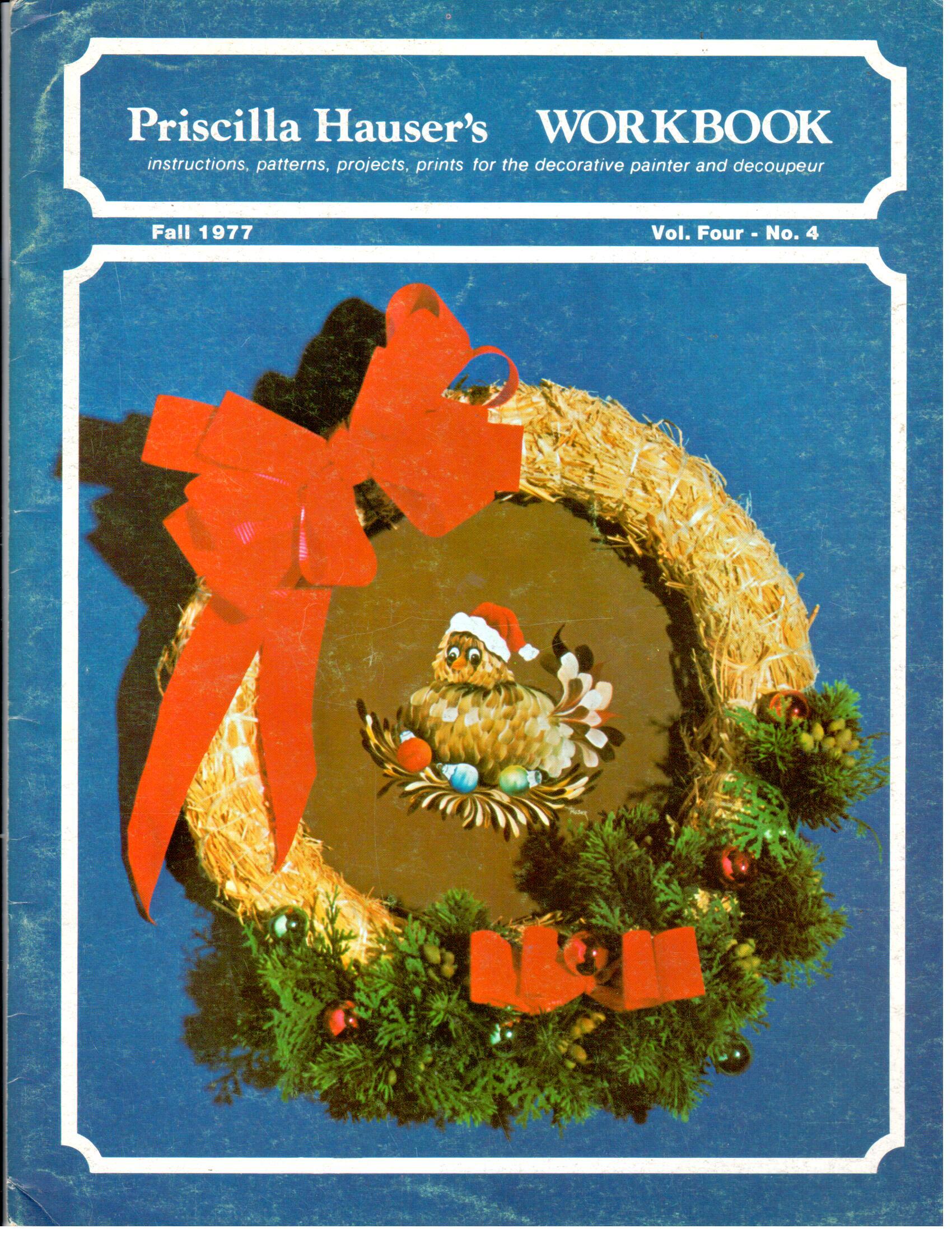 CLEARANCE:  Priscilla Hauser's Workbook Fall 1977 Volume 4 No. 4 - Priscilla Hauser