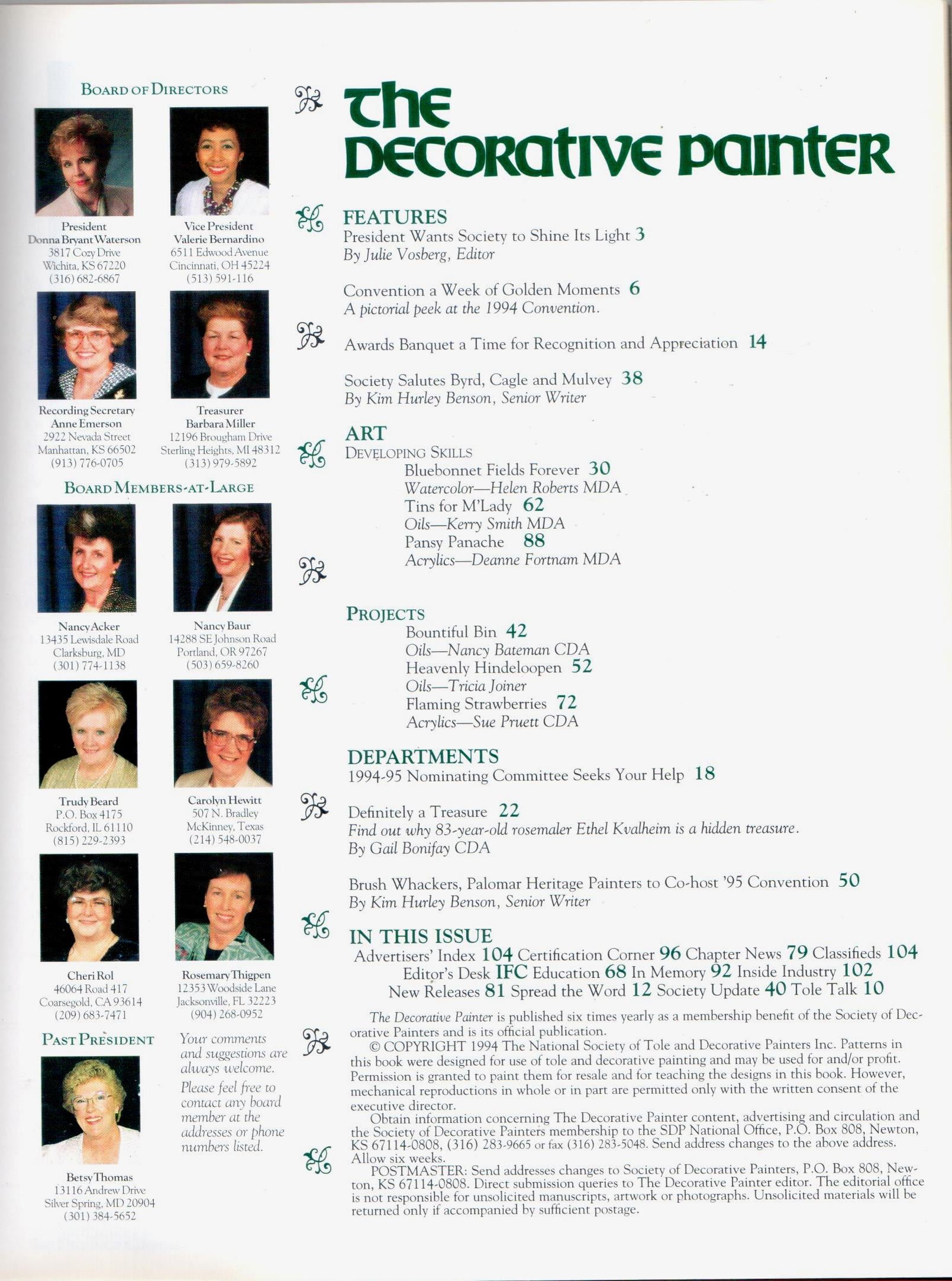 The Decorative Painter - 1994 Issue 4