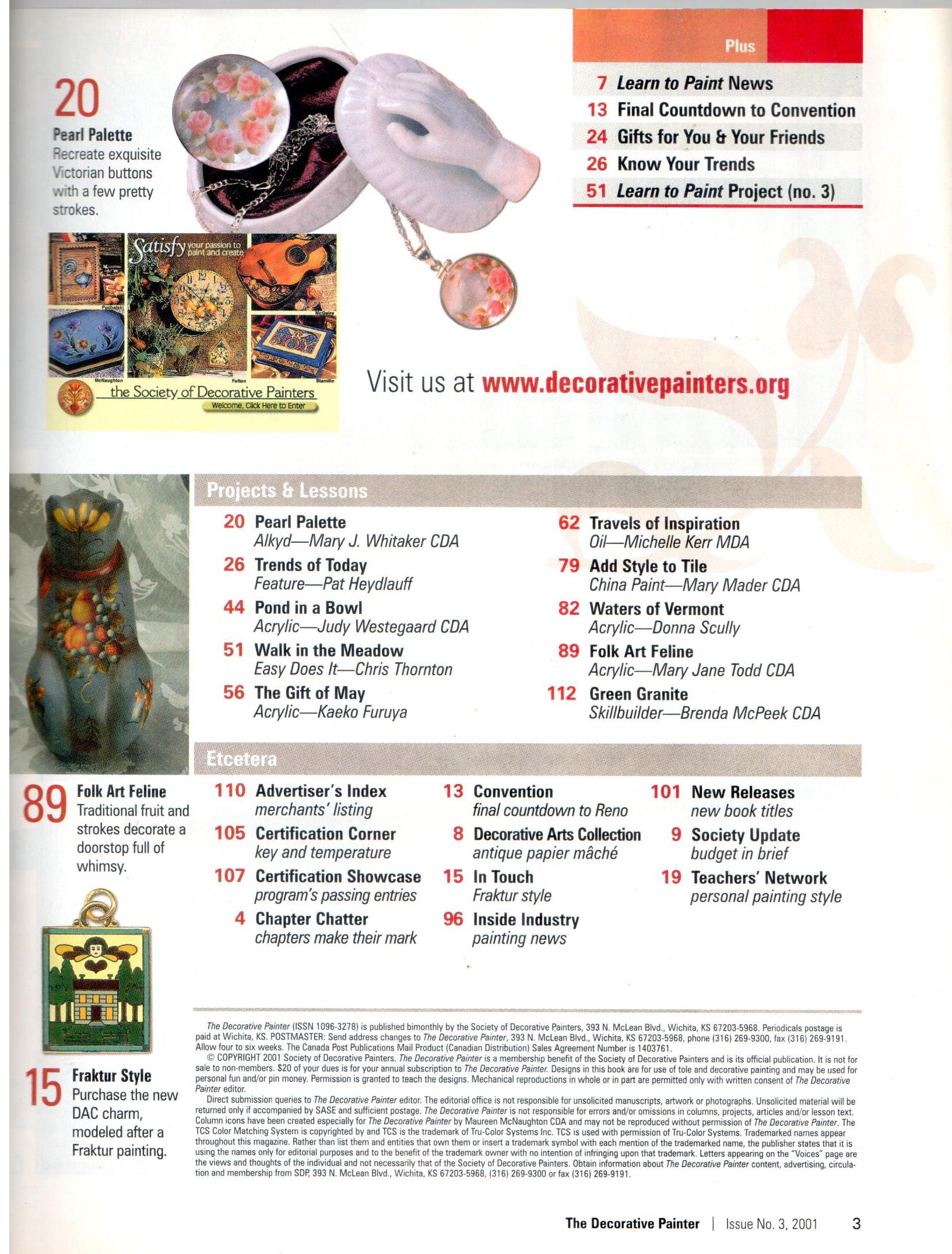 The Decorative Painter - 2001 Issue 3
