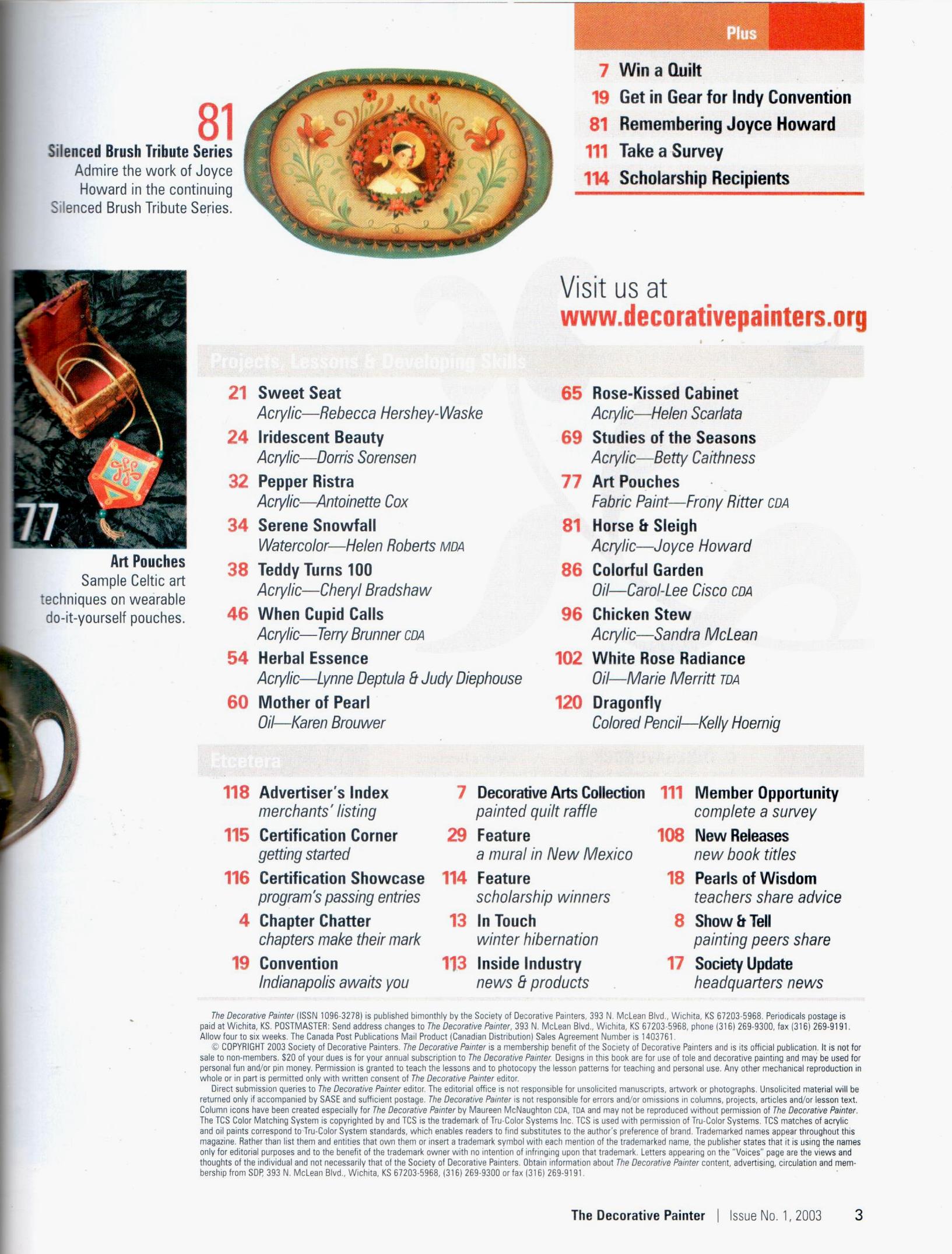 The Decorative Painter - 2003 Issue 1