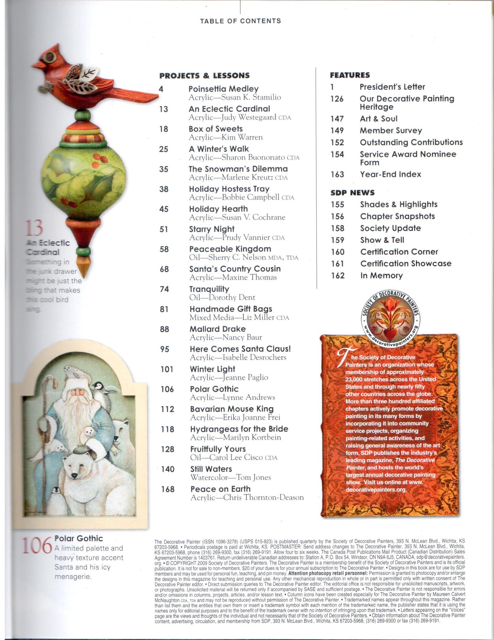 The Decorative Painter - 2009 Issue Winter