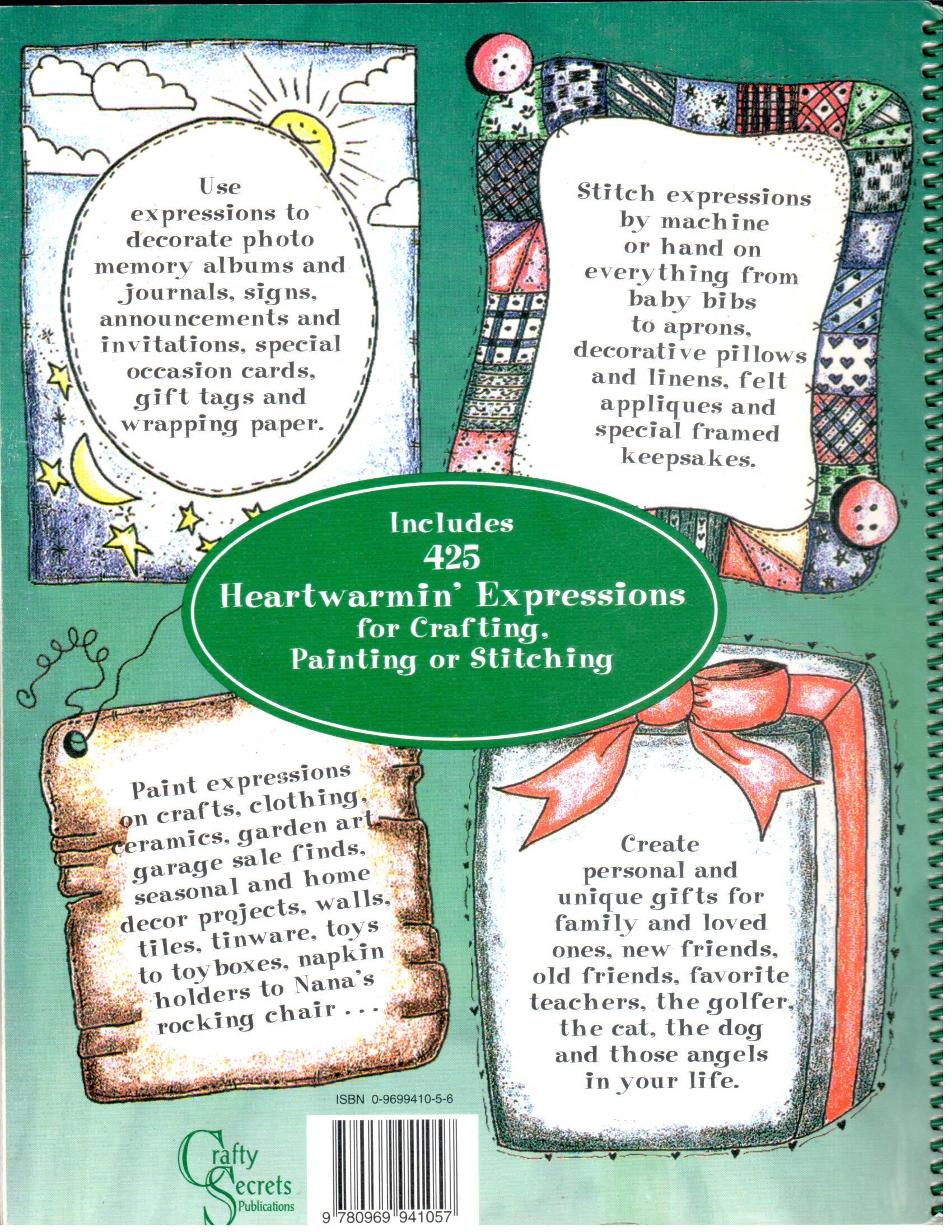 CLEARANCE: 425 More Heartwarmin' Expressions Book 2 - Sandy Redburn and Shelly Ehbrecht