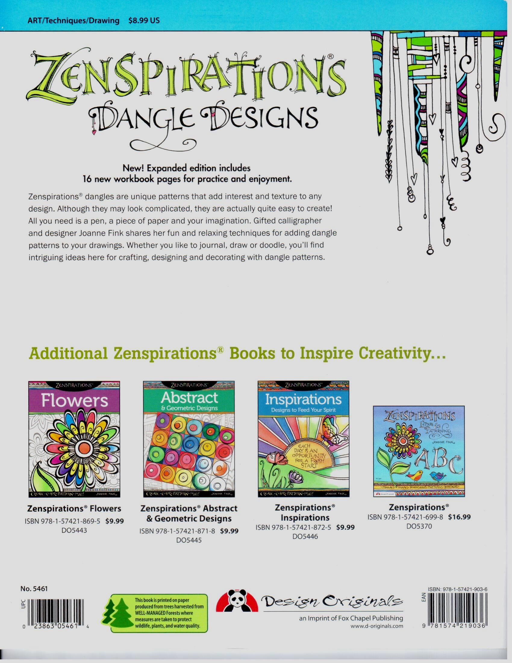 Zentangle Dangle Designs Workbook Expanded - Joanne Fink