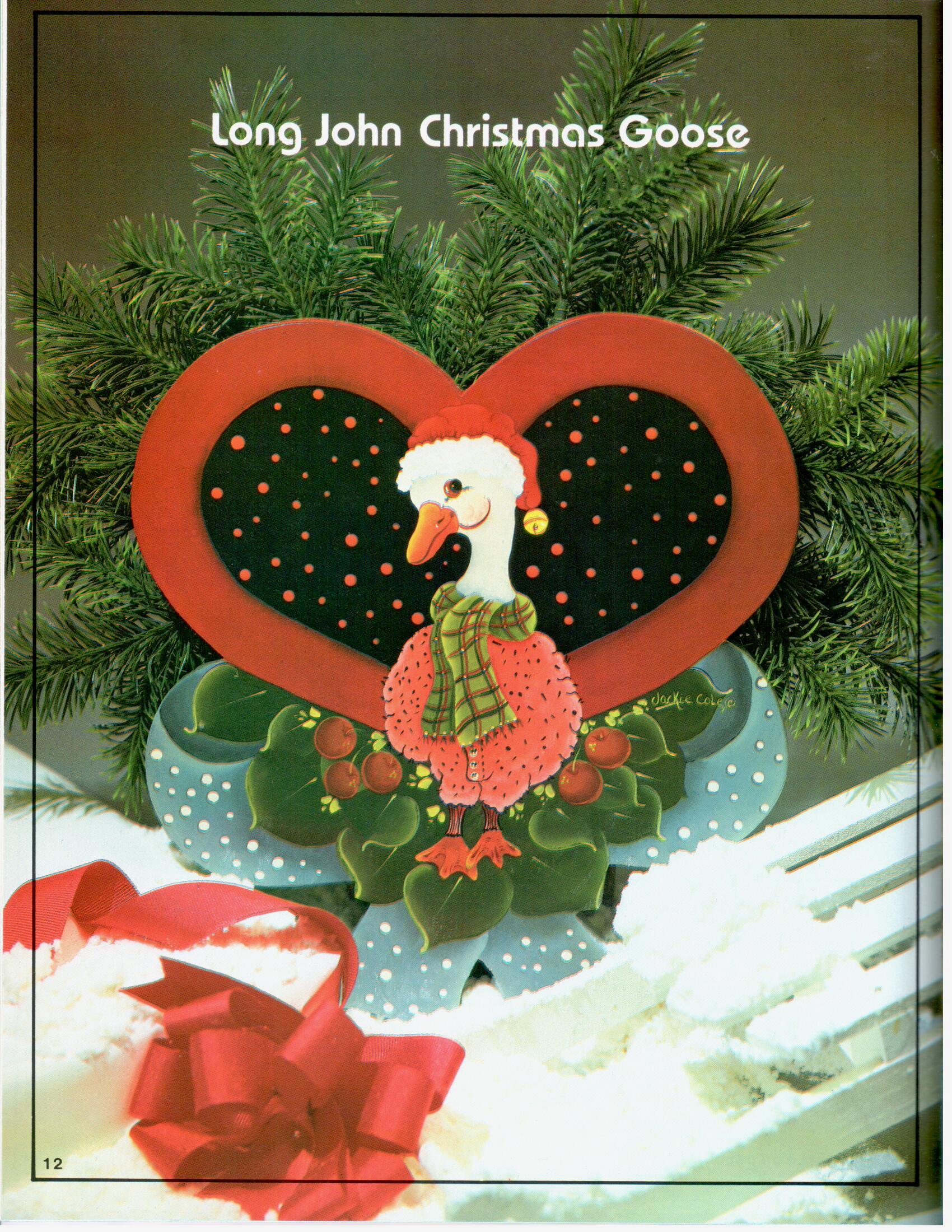 CLEARANCE: Goose Feathers Folk Art Painting - Jackie Cole