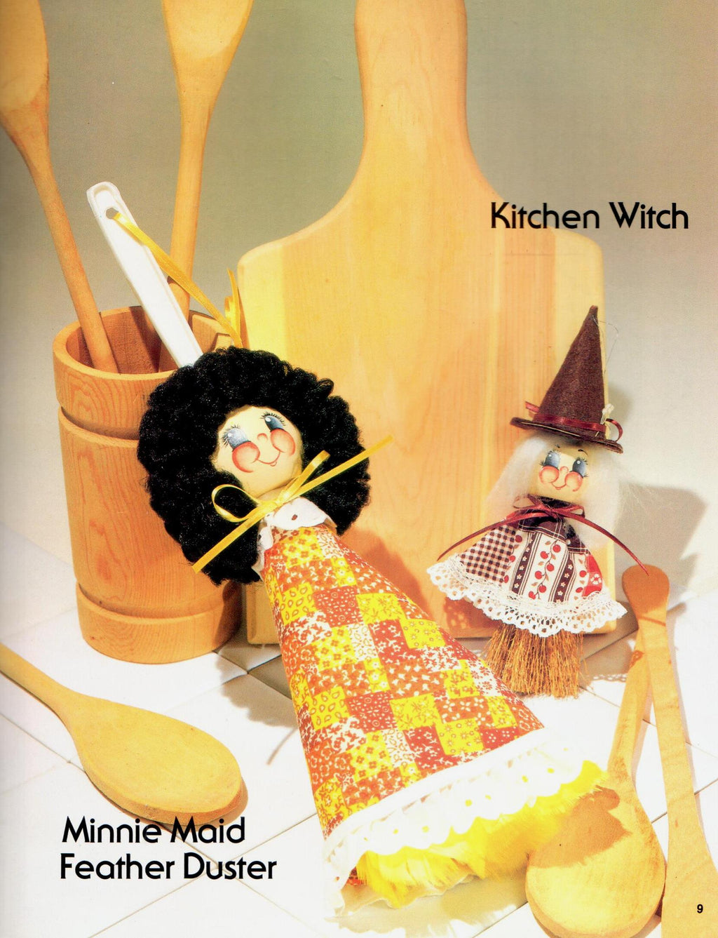 CLEARANCE: Folksy Roly Poly Characters Wood Turnings - Mary Christiansen
