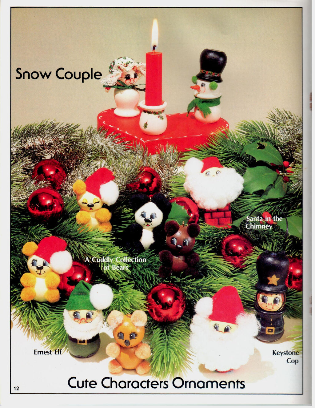 CLEARANCE: Folksy Roly Poly Characters Wood Turnings - Mary Christiansen