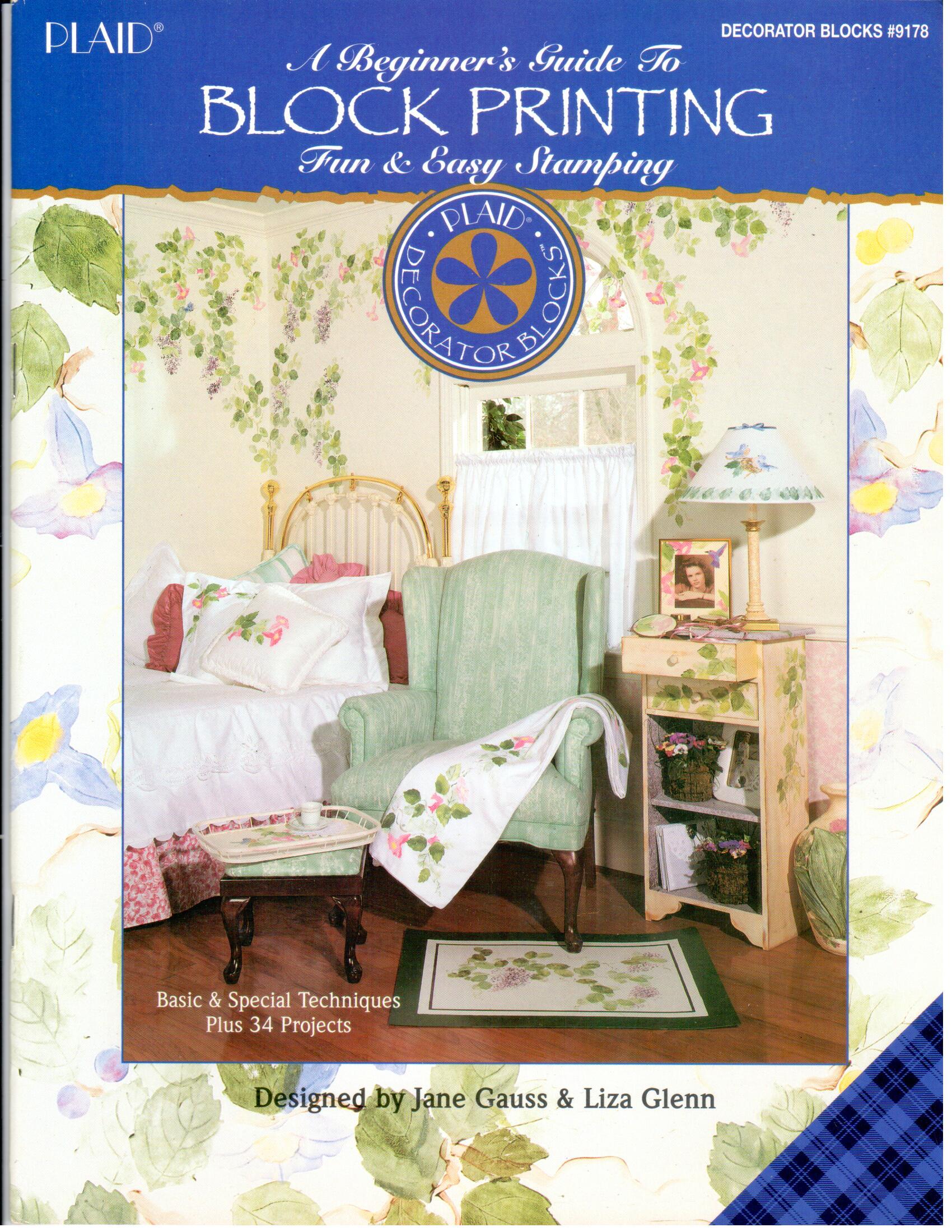 CLEARANCE: A Beginner's Guide to Block Printing - Jane Gauss and Liza Glenn