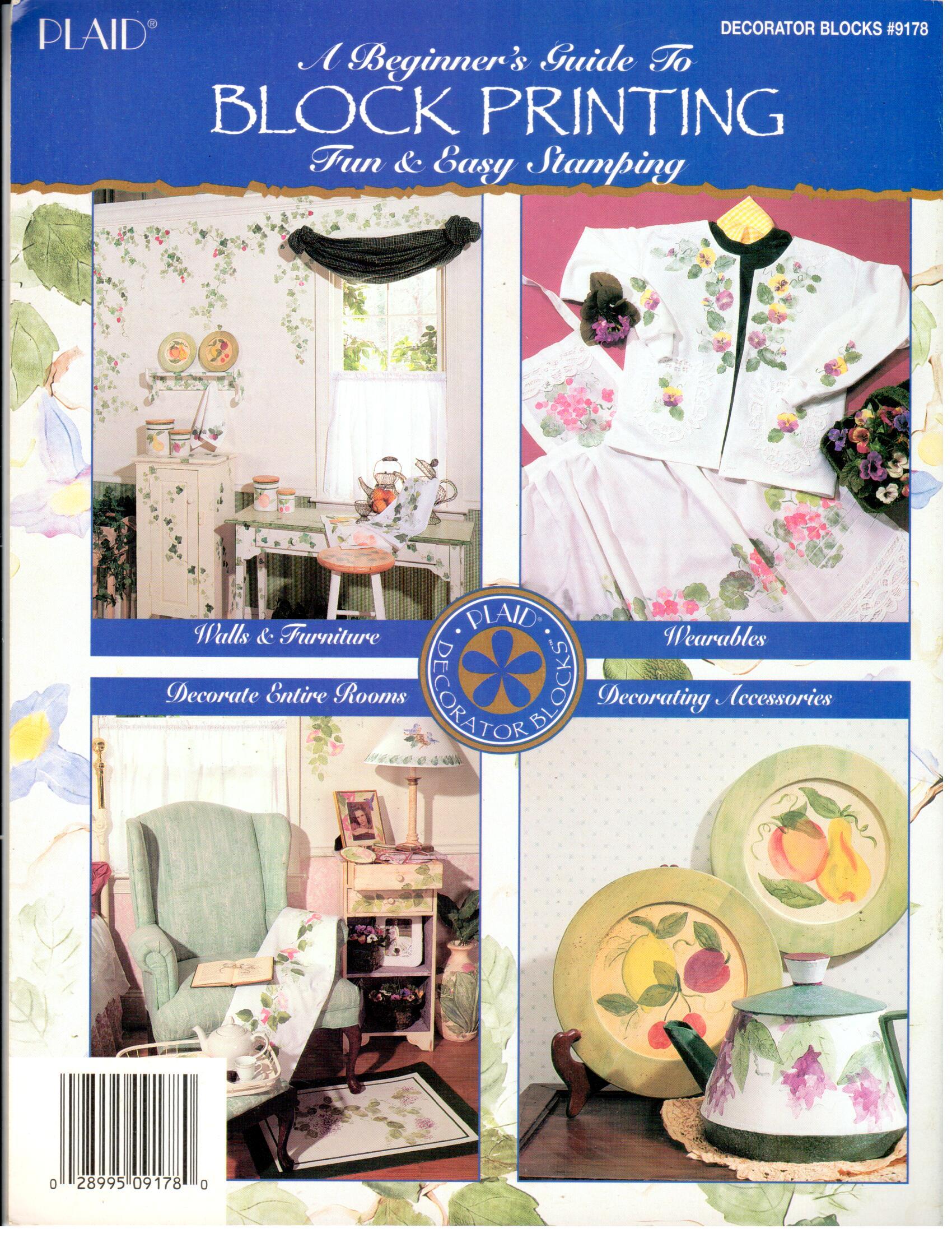 CLEARANCE: A Beginner's Guide to Block Printing - Jane Gauss and Liza Glenn