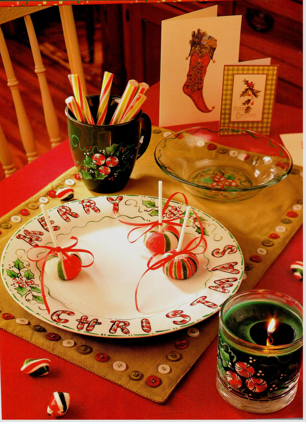 A Very Merry Handpainted Christmas - Carol Mays - OOP