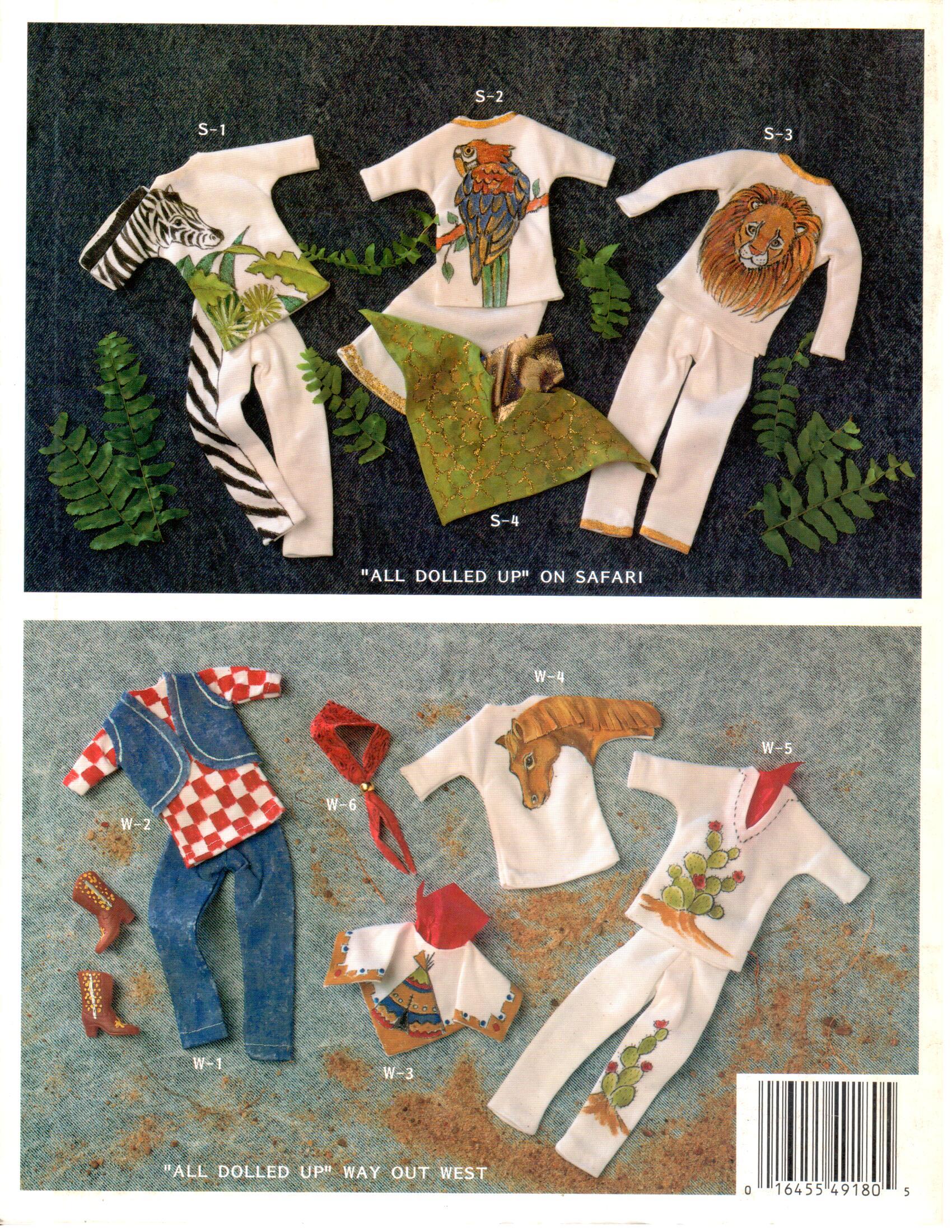 CLEARANCE: All Dolled Up Painted Clothes for Fashion Dolls - Georgia Feazle