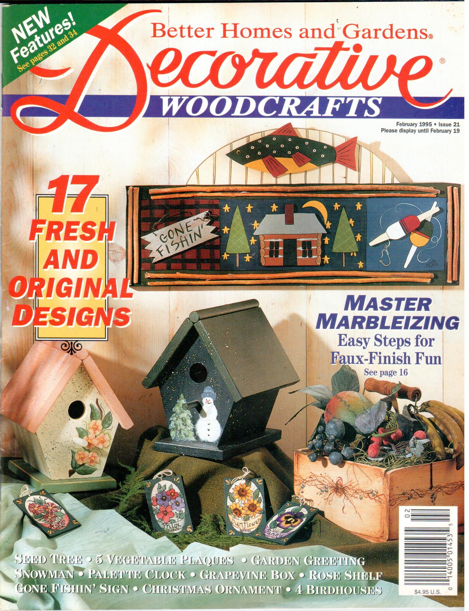 Better Homes and Gardens Decorative Woodcrafts - 1995 February
