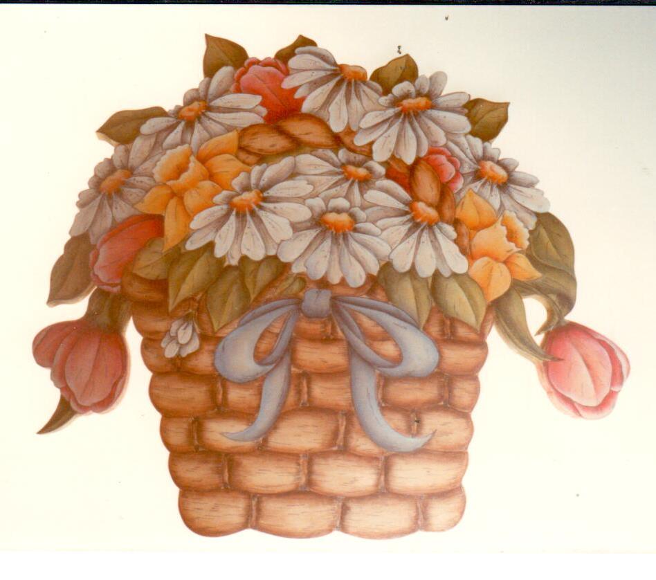 Basket of Flowers - Elizabeth