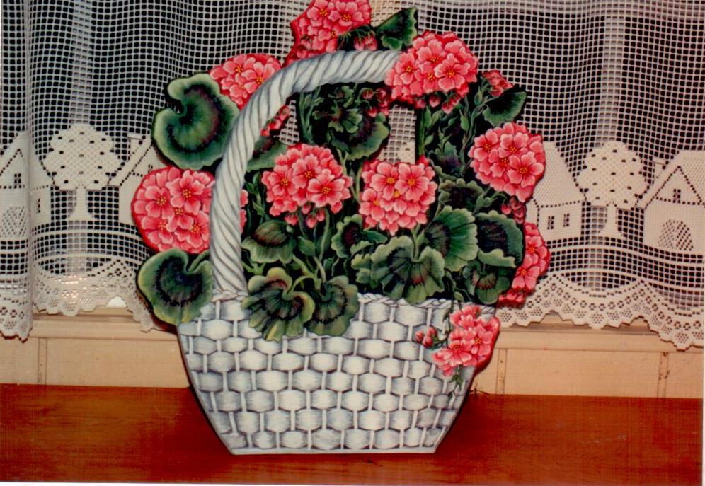 Basket of Geraniums - Janette Bullman