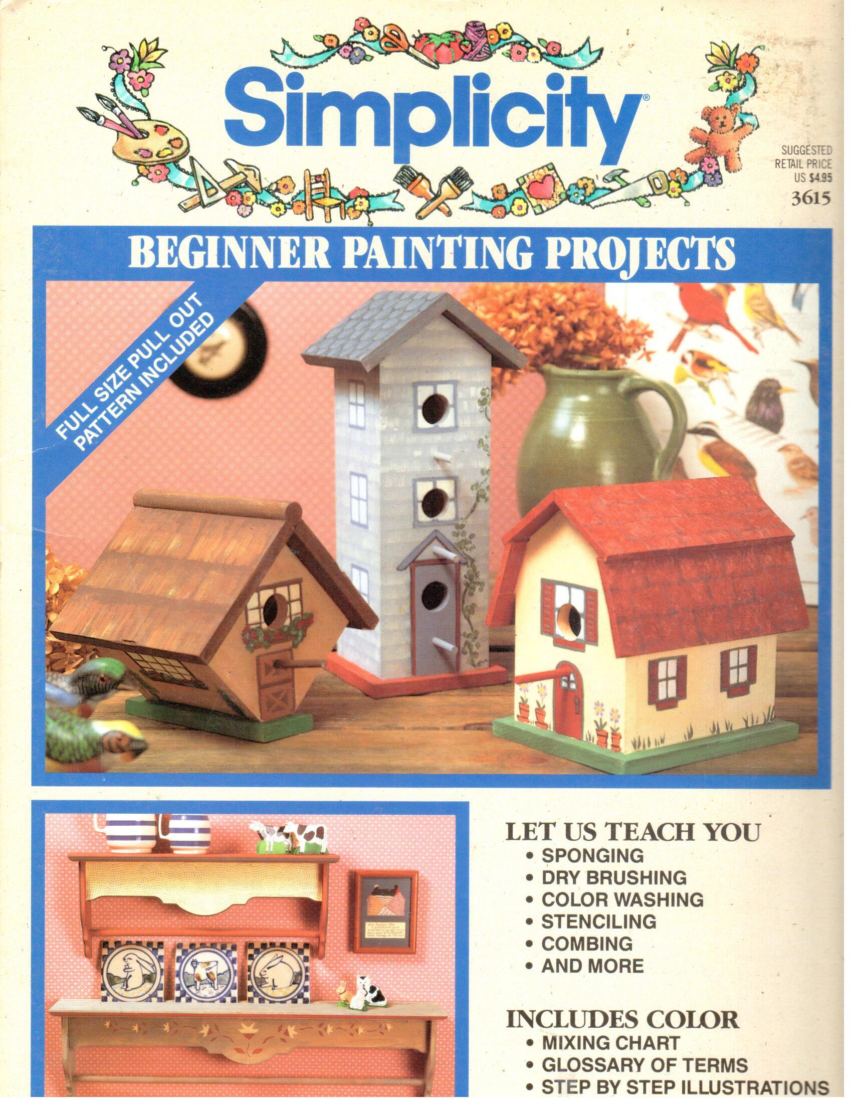 CLEARANCE: Simplicity Beginner Painting Projects - Mary Lou Schempf