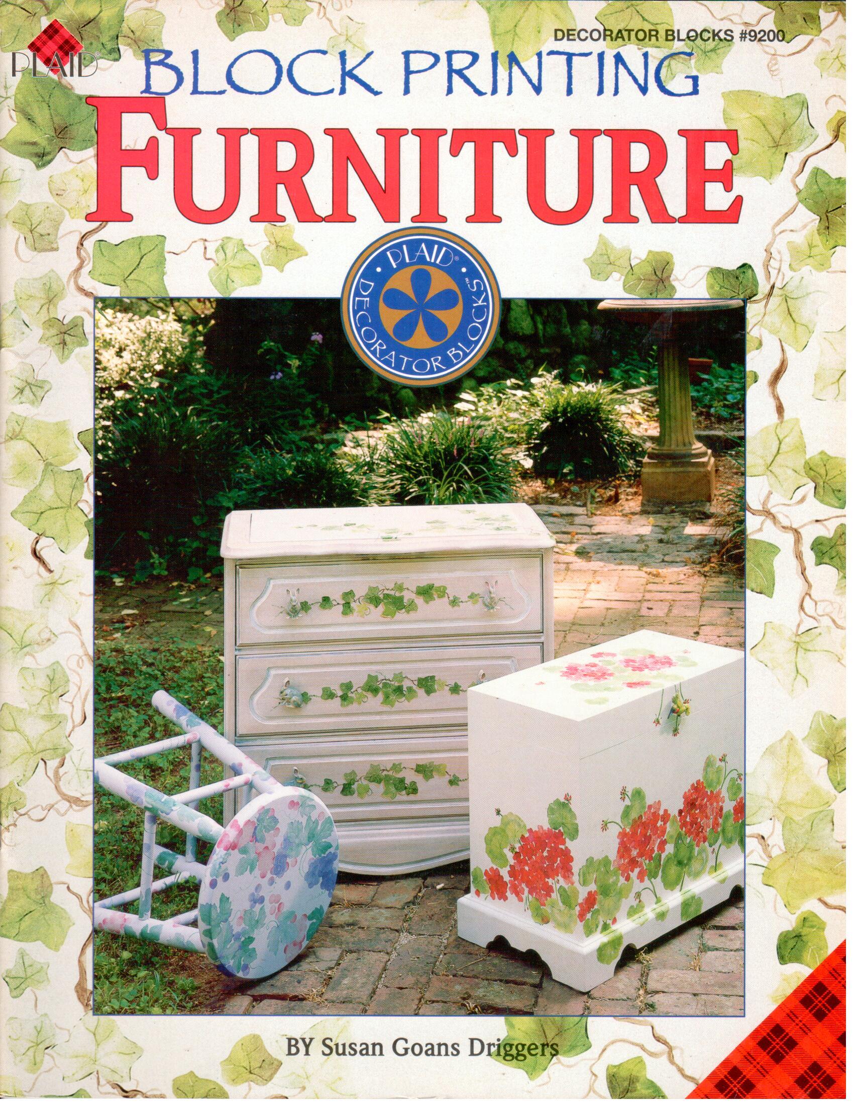 CLEARANCE: Block Printing Furniture - Susan Goans Driggers