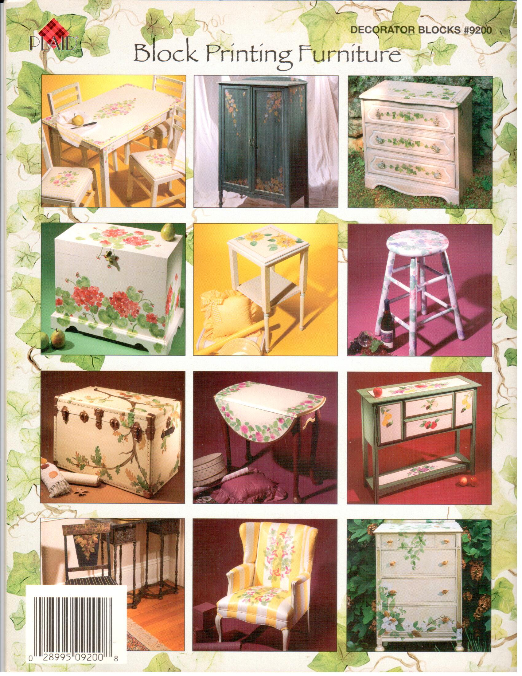 CLEARANCE: Block Printing Furniture - Susan Goans Driggers