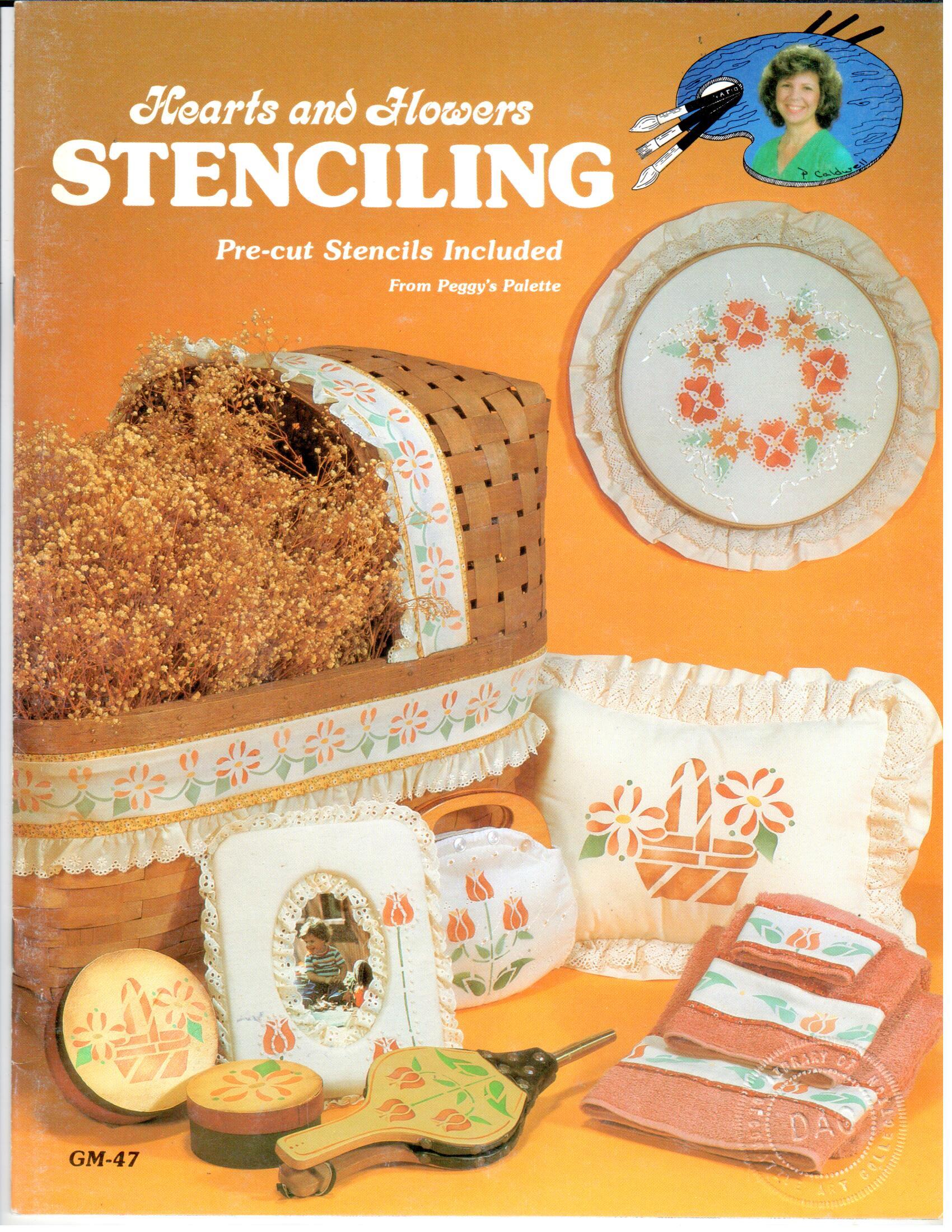 CLEARANCE: Hearts and Flowers Stenciling - Peggy Caldwell