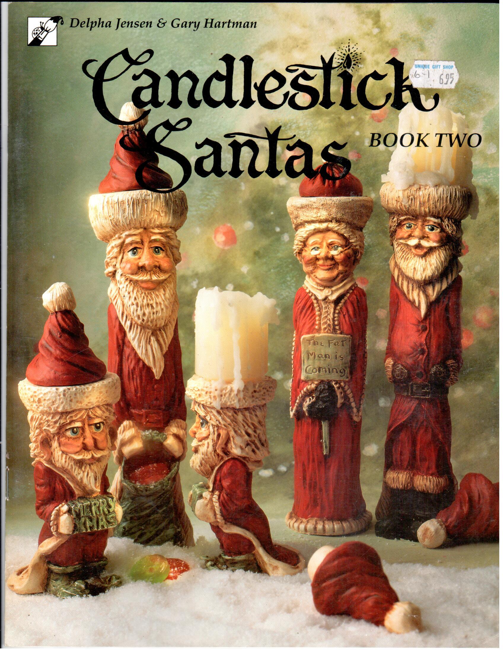 CLEARANCE: Candlestick Santas Book Two - Delpha Jensen and Gary Hartman