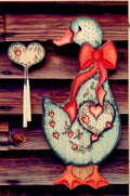 Hearts & Holly Christmas Goose - A Painter's Quilted Christmas - Lynn Zezech