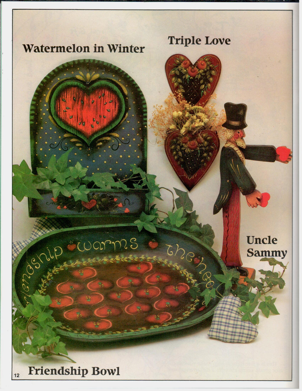 Country Love Primitive Folk Art - Jackie Cole - OOP