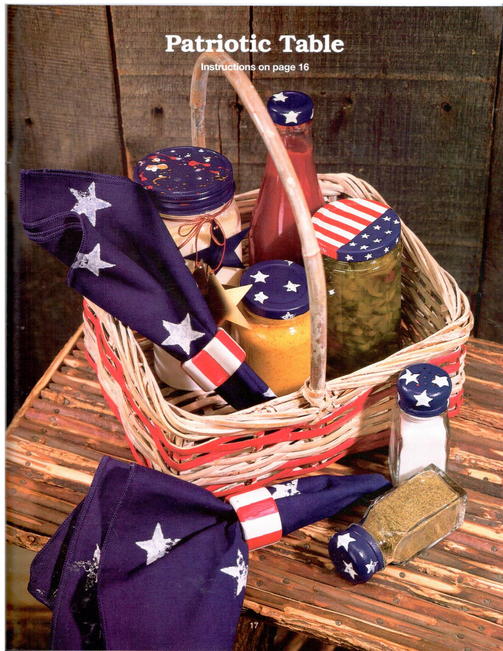 CLEARANCE: Country Painted Jar Lids - Ginger Edwards