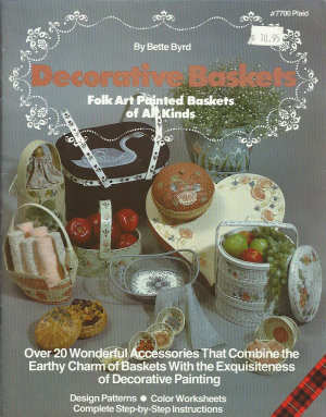 CLEARANCE: Decorative Baskets - Folk Art Painted Baskets - Bette Byrd