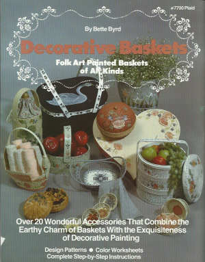 CLEARANCE: Decorative Baskets - Folk Art Painted Baskets - Bette Byrd
