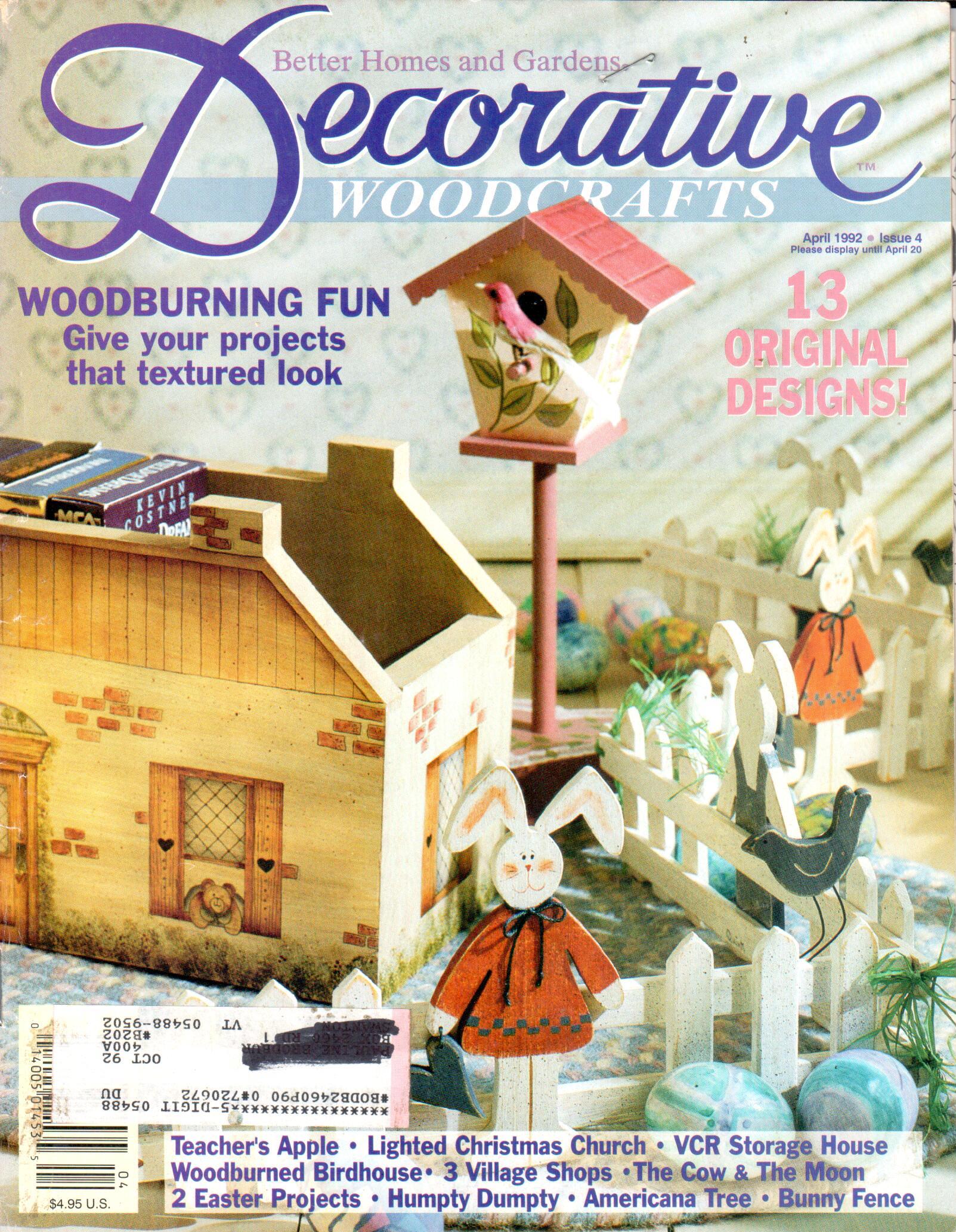 Better Homes and Gardens Decorative Woodcrafts - 1992 April