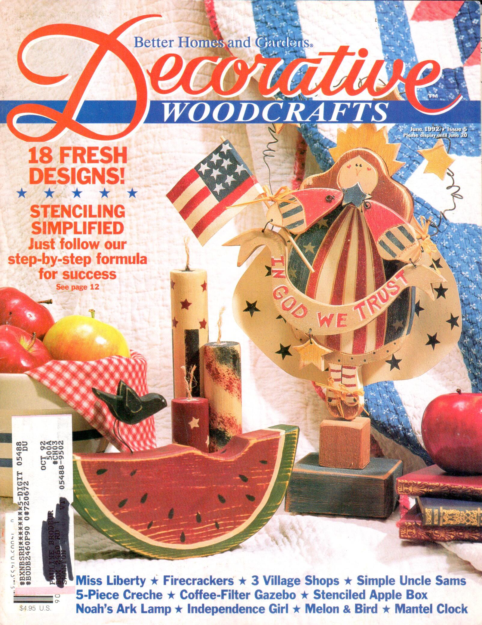 Better Homes and Gardens Decorative Woodcrafts - 1992 June