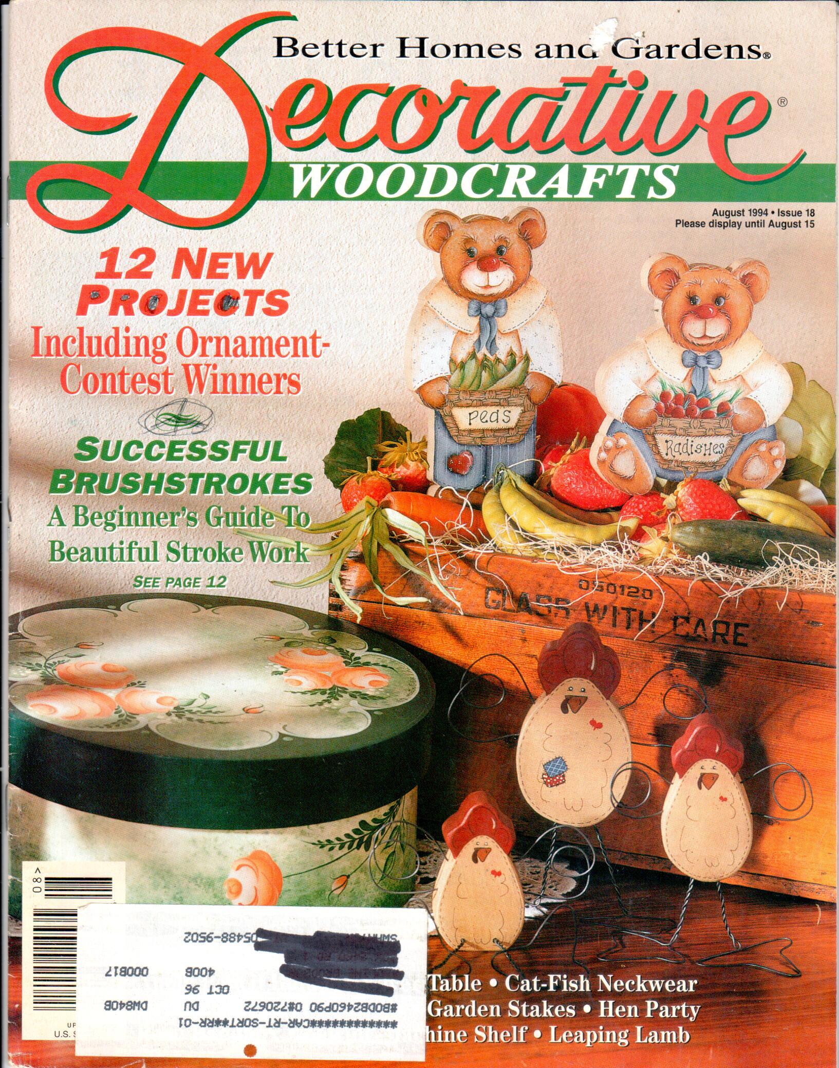 Better Homes and Gardens Decorative Woodcrafts - 1994 August
