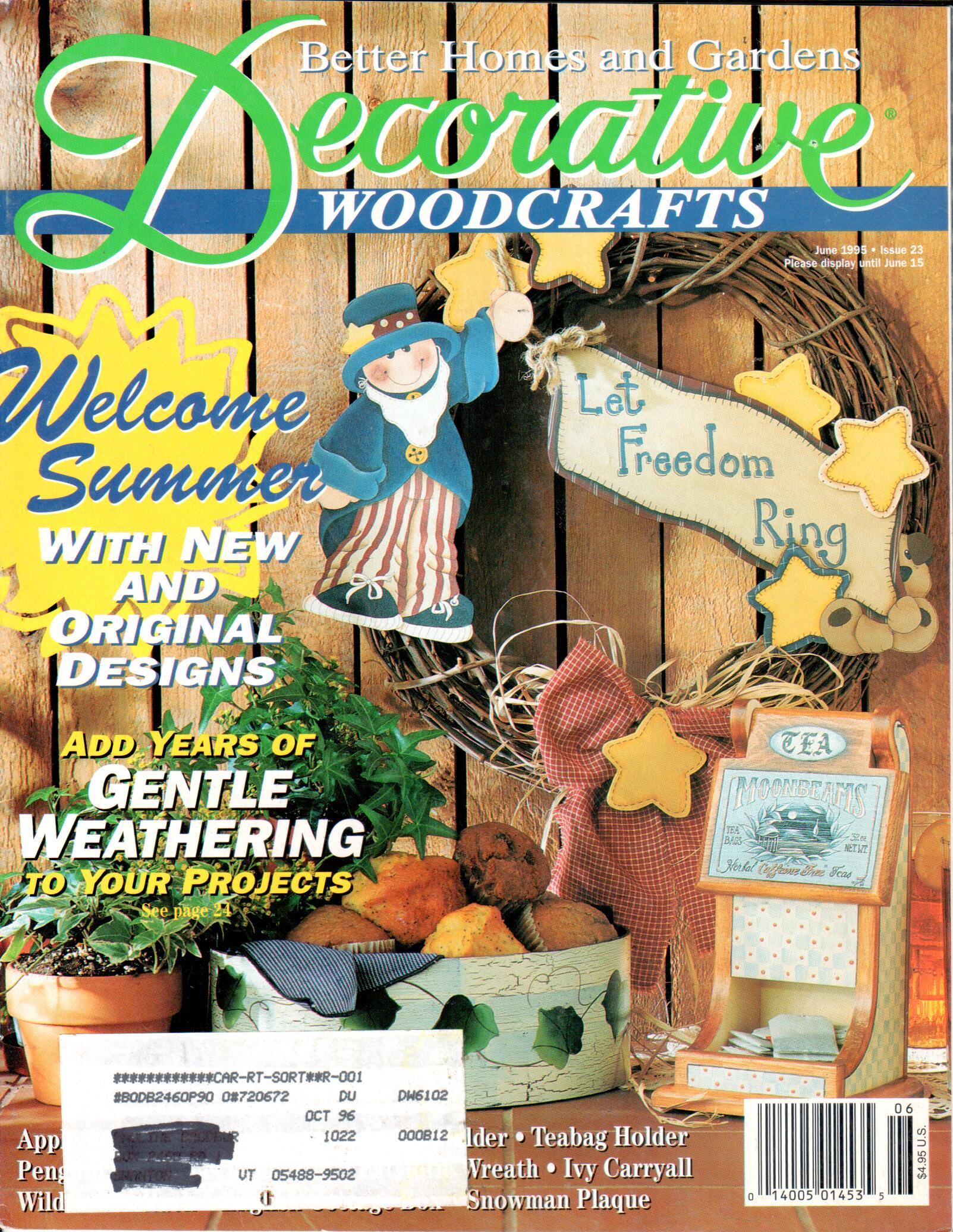 Better Homes and Gardens Decorative Woodcrafts - 1995 June