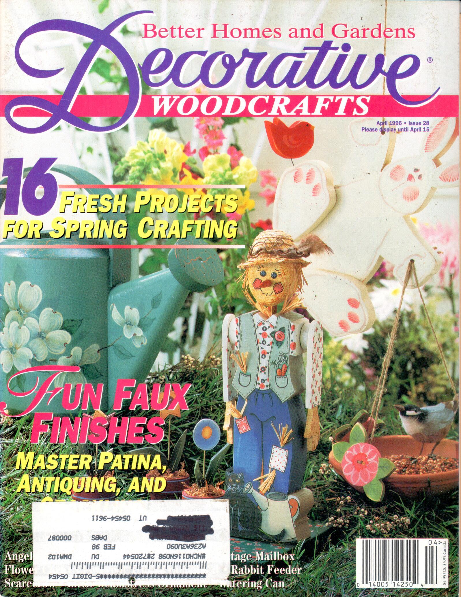 Better Homes and Gardens Decorative Woodcrafts - 1996 April