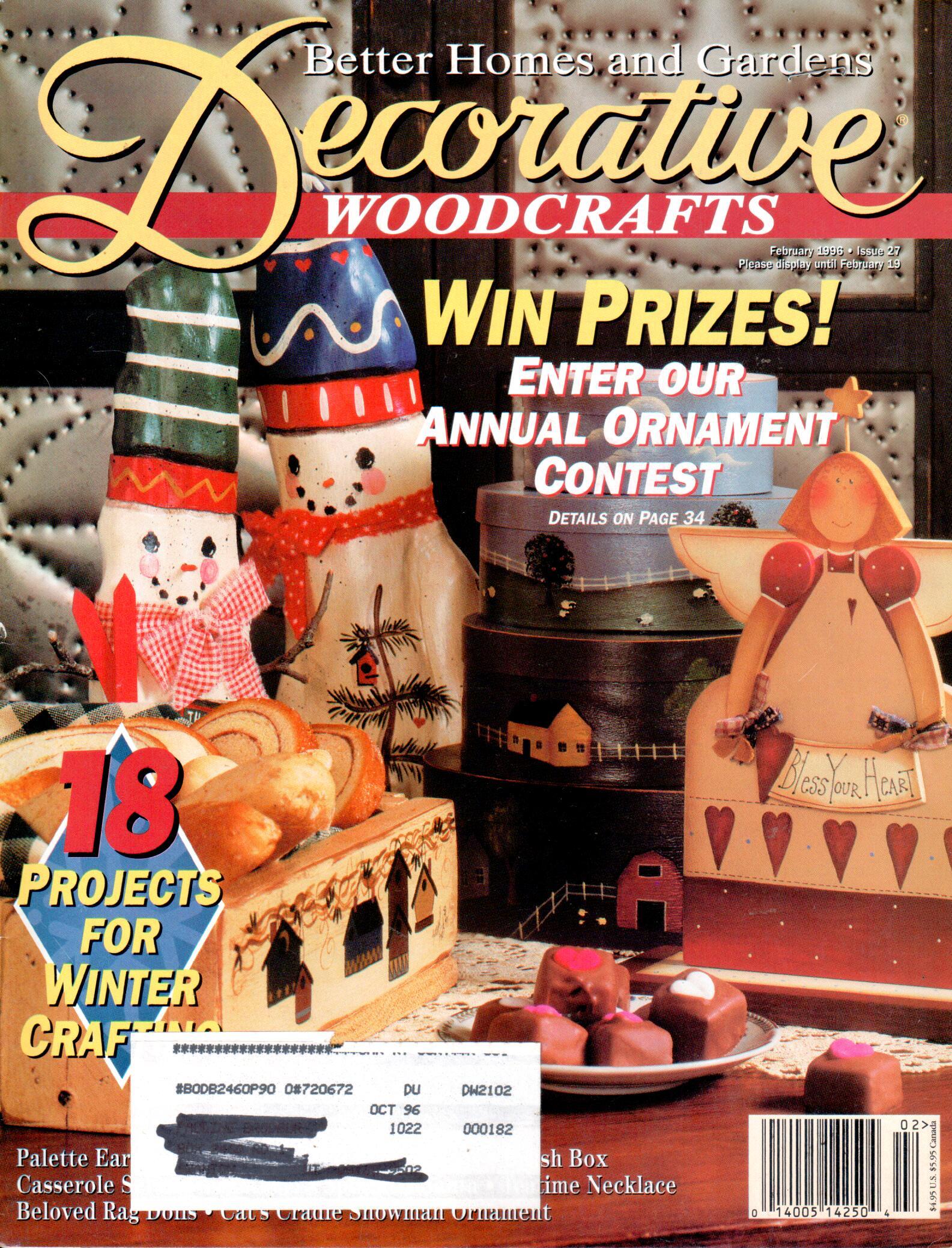 Better Homes and Gardens Decorative Woodcrafts - 1996 February