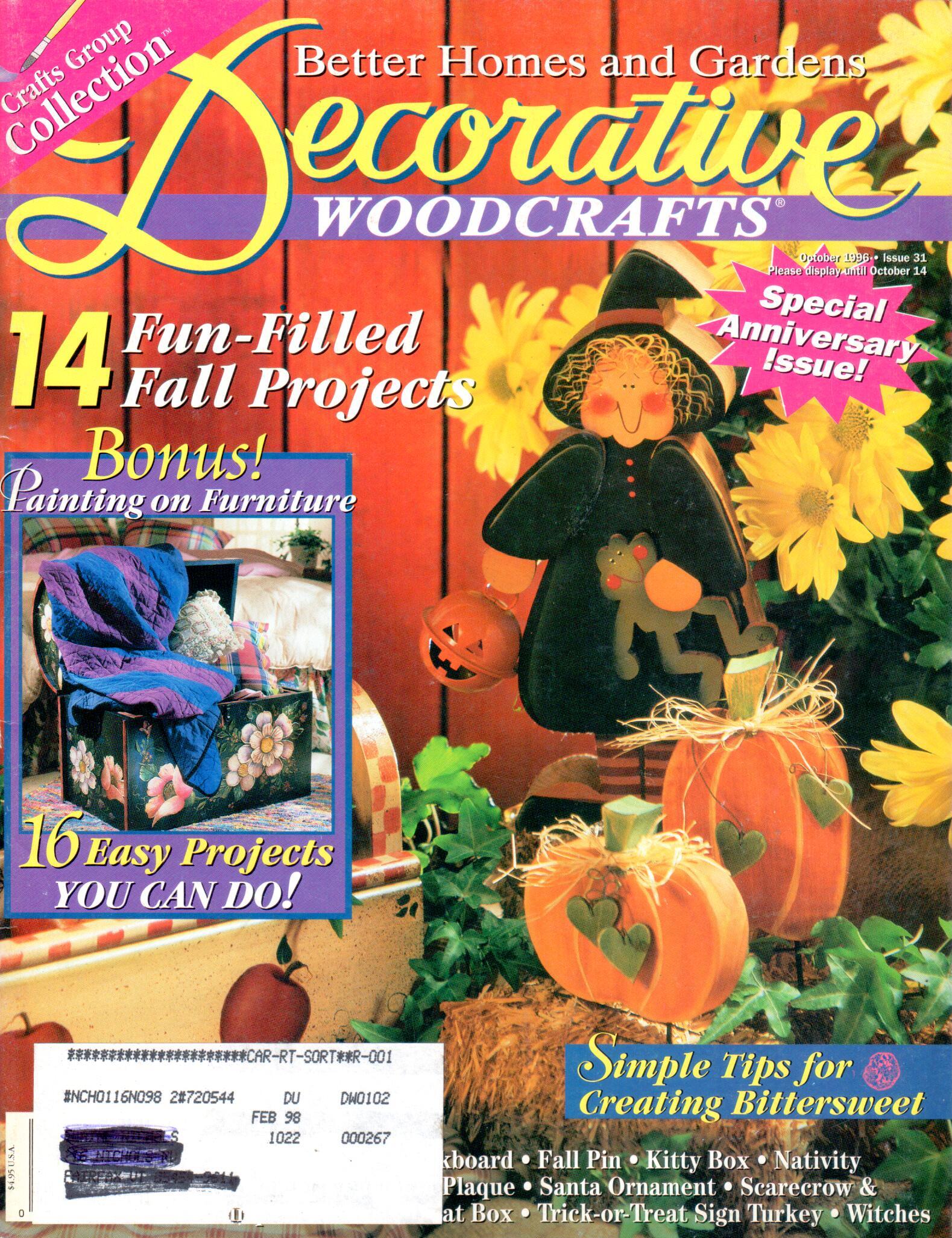 Better Homes and Gardens Decorative Woodcrafts - 1996 October