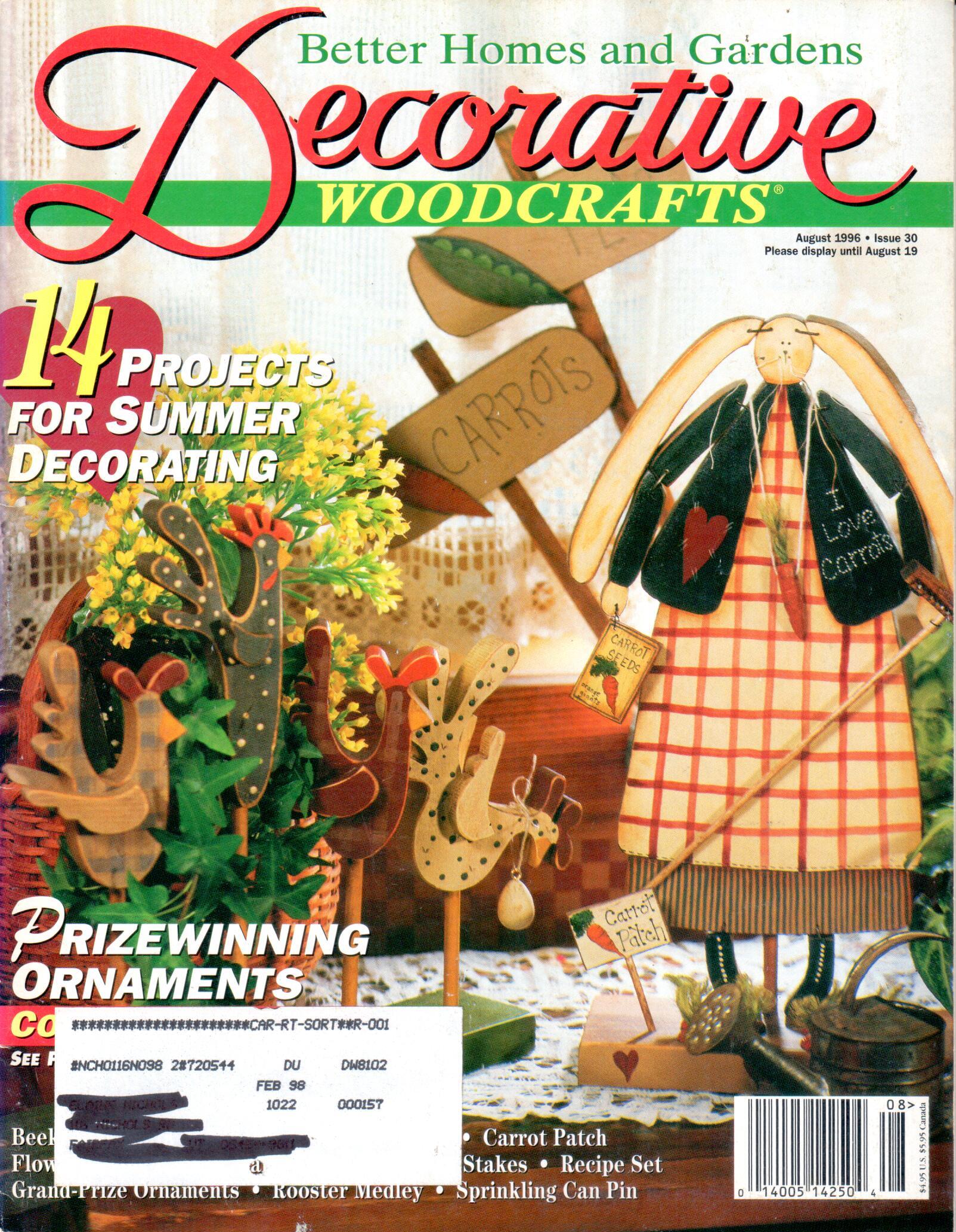 Better Homes and Gardens Decorative Woodcrafts - 1996 August