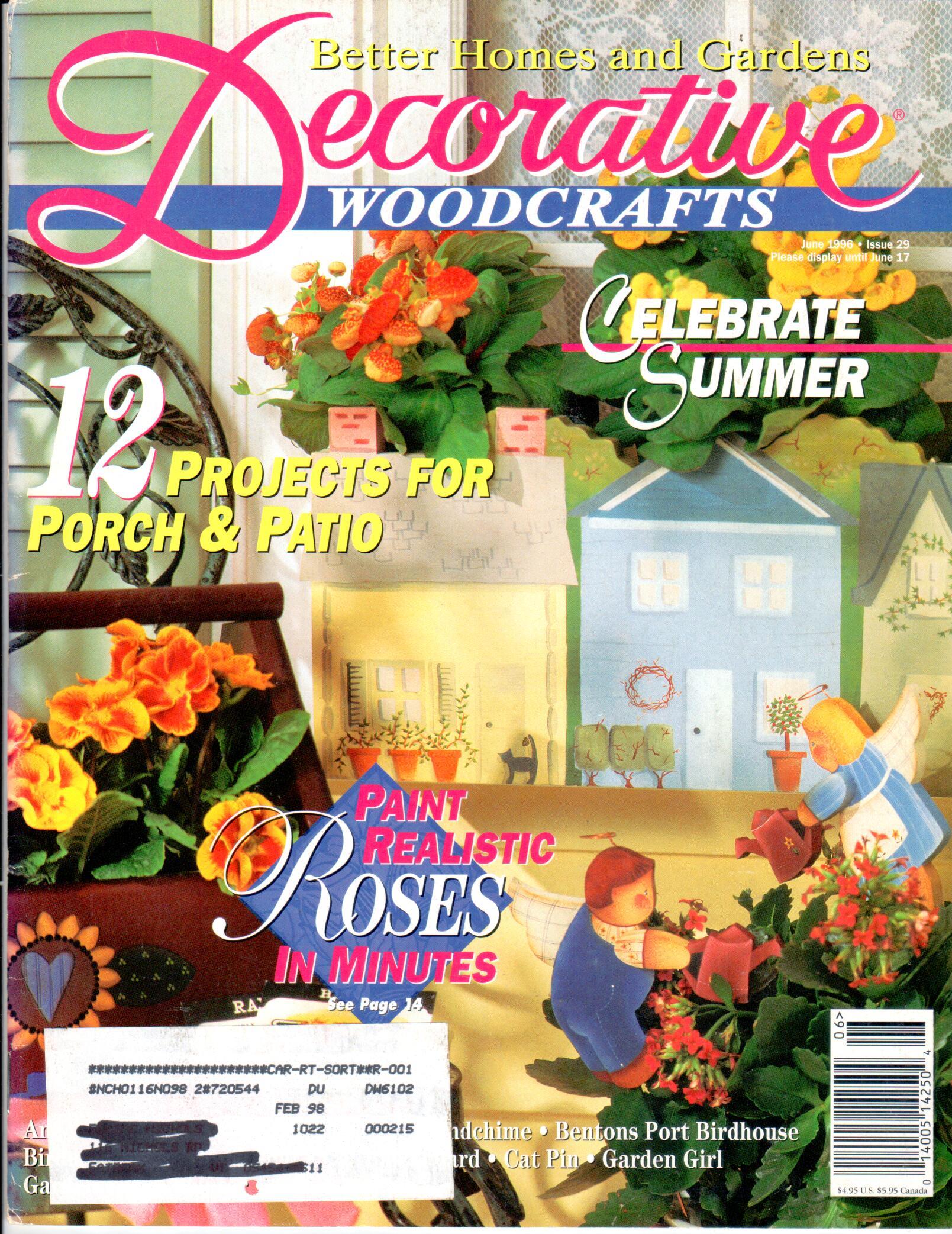 Better Homes and Gardens Decorative Woodcrafts - 1996 June