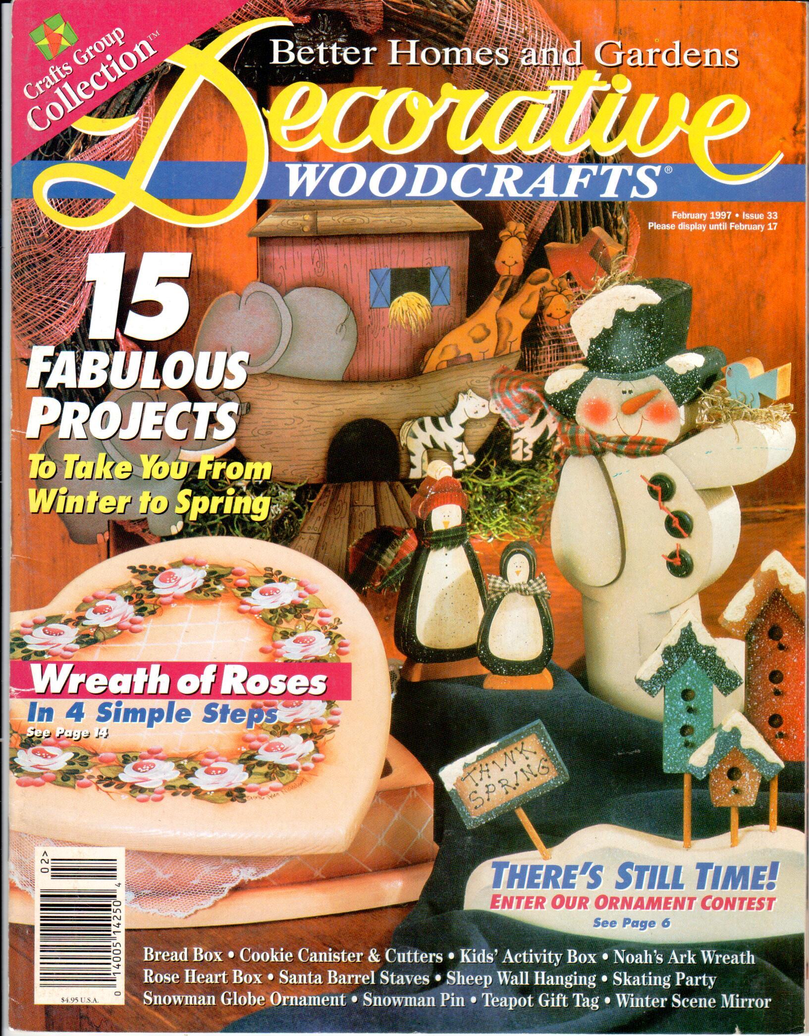 Better Homes and Gardens Decorative Woodcrafts - 1997 February