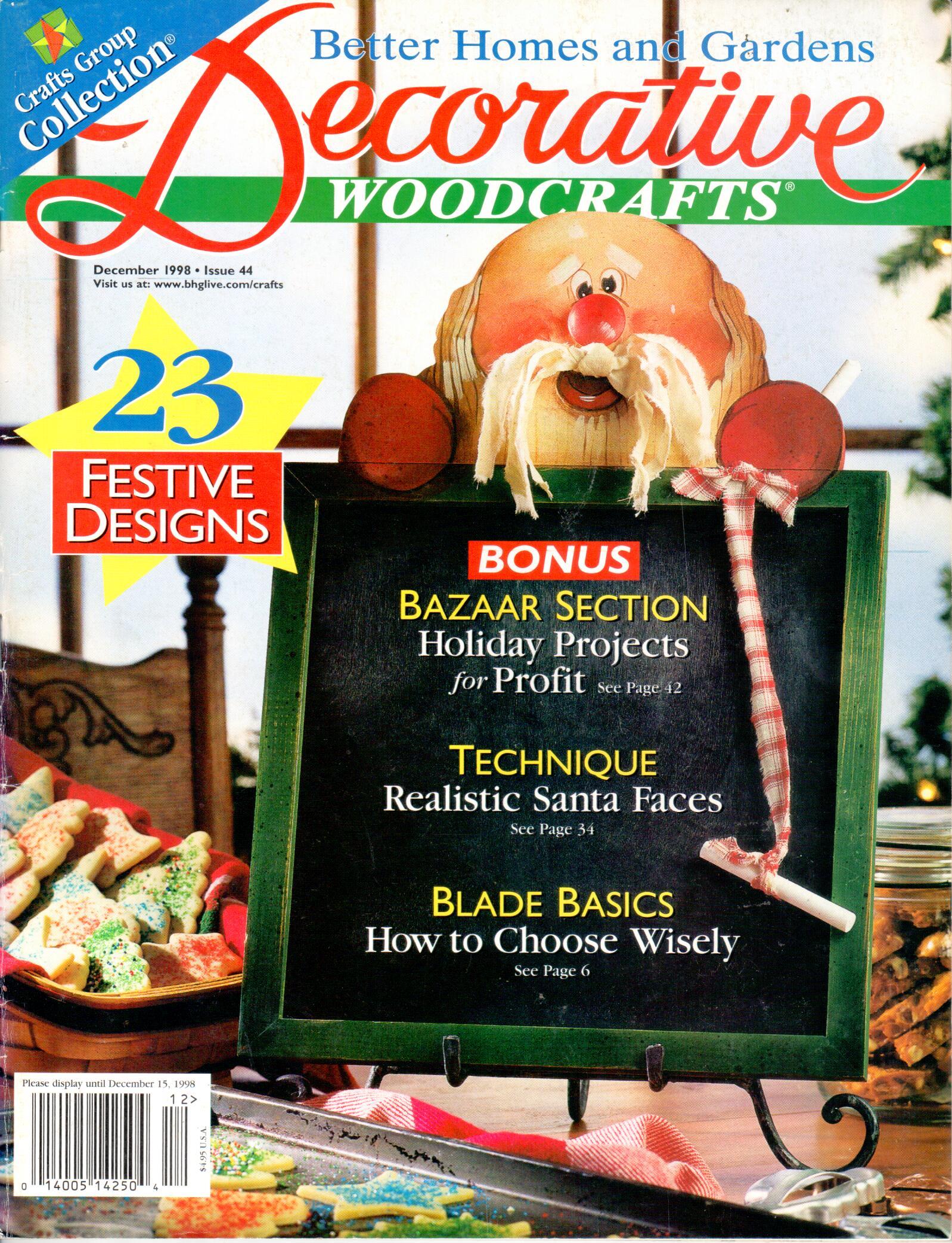 Better Homes and Gardens Decorative Woodcrafts - 1998 December