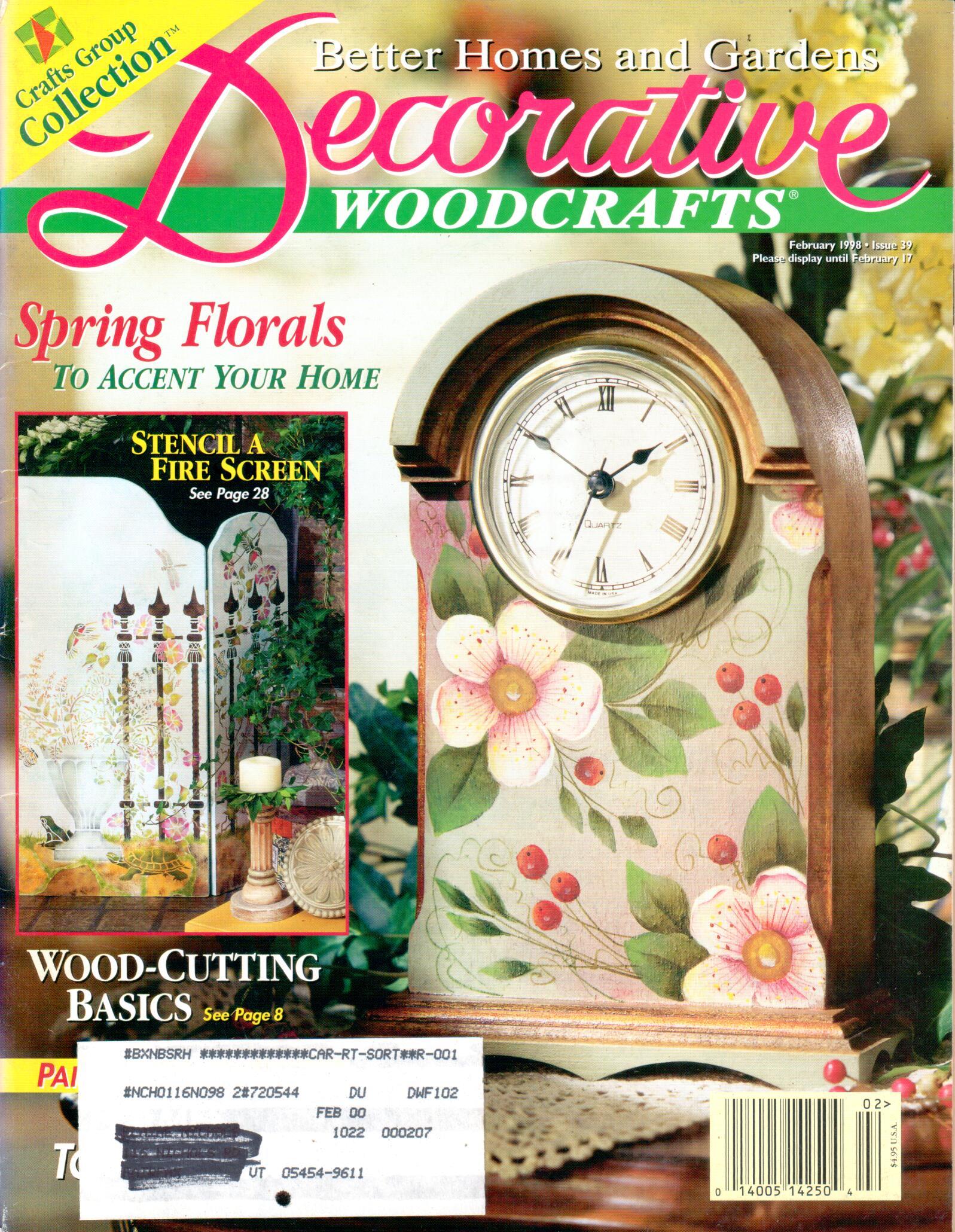 Better Homes and Gardens Decorative Woodcrafts - 1998 February