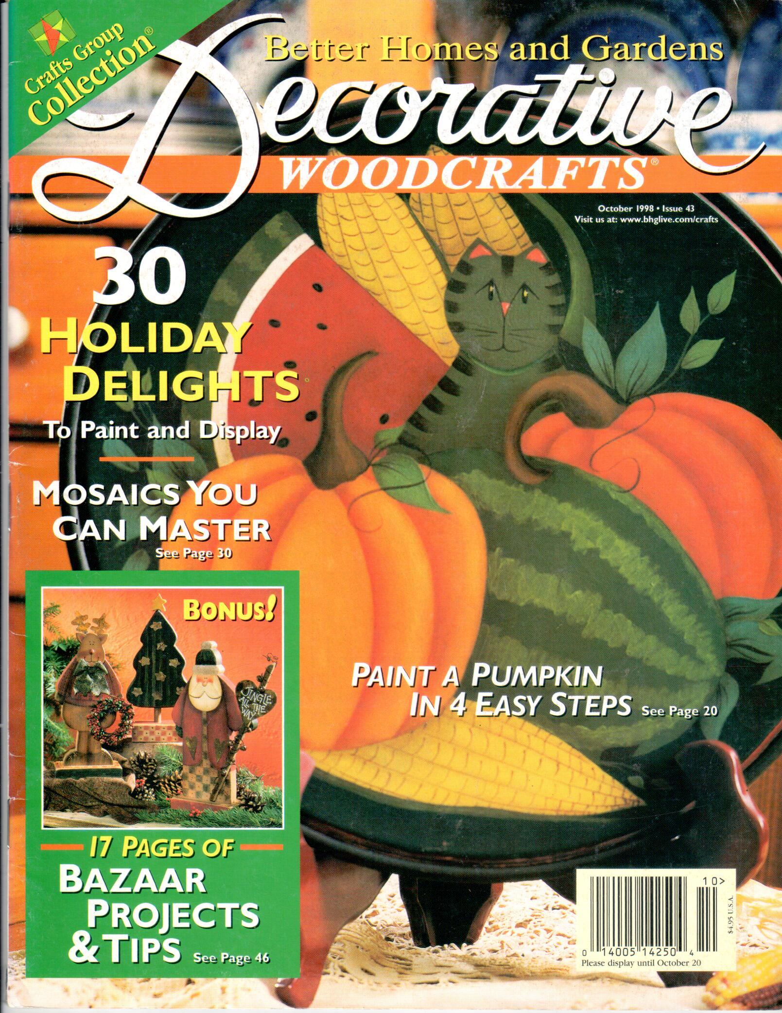 Better Homes and Gardens Decorative Woodcrafts - 1998 October