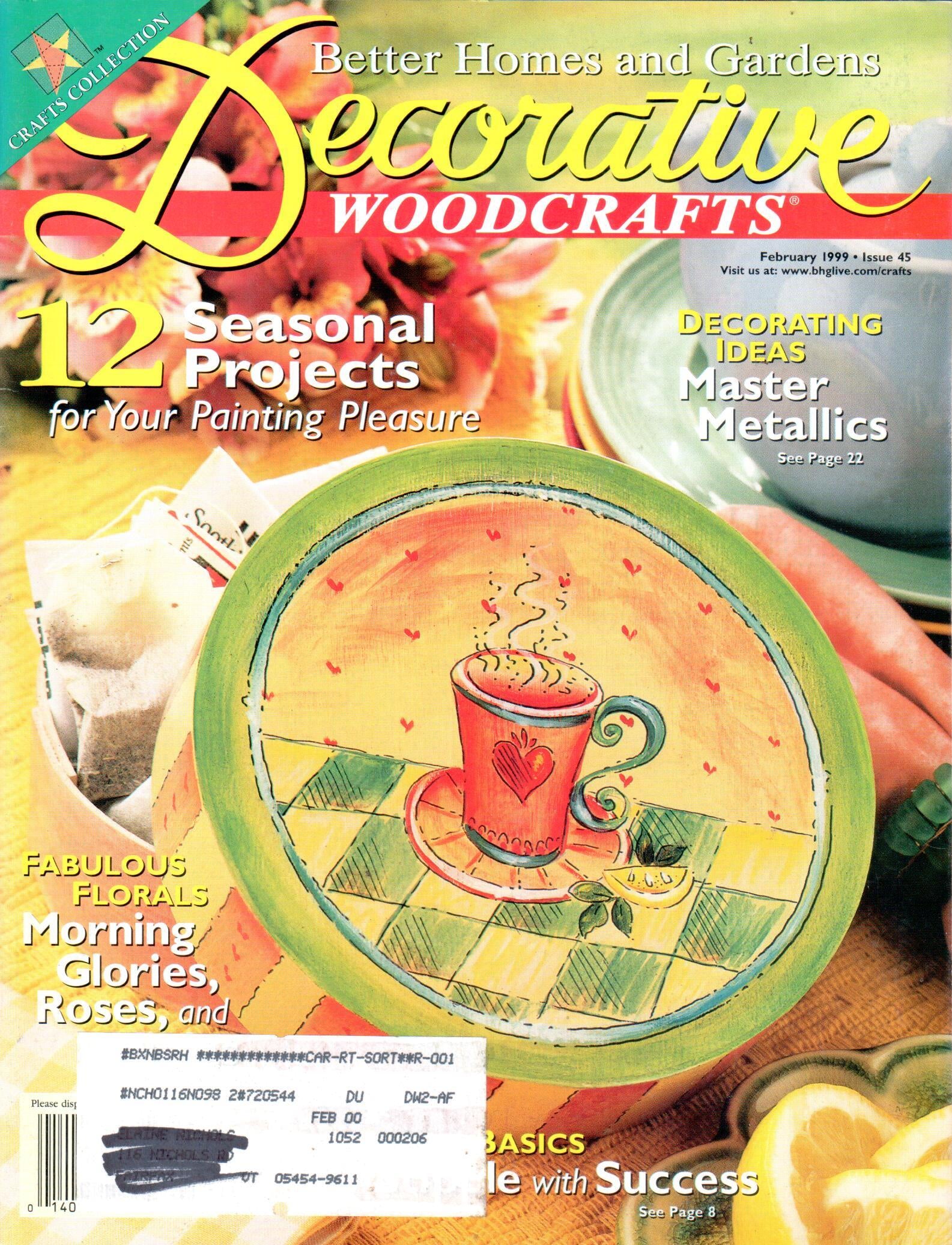 Better Homes and Gardens Decorative Woodcrafts - 1999 February