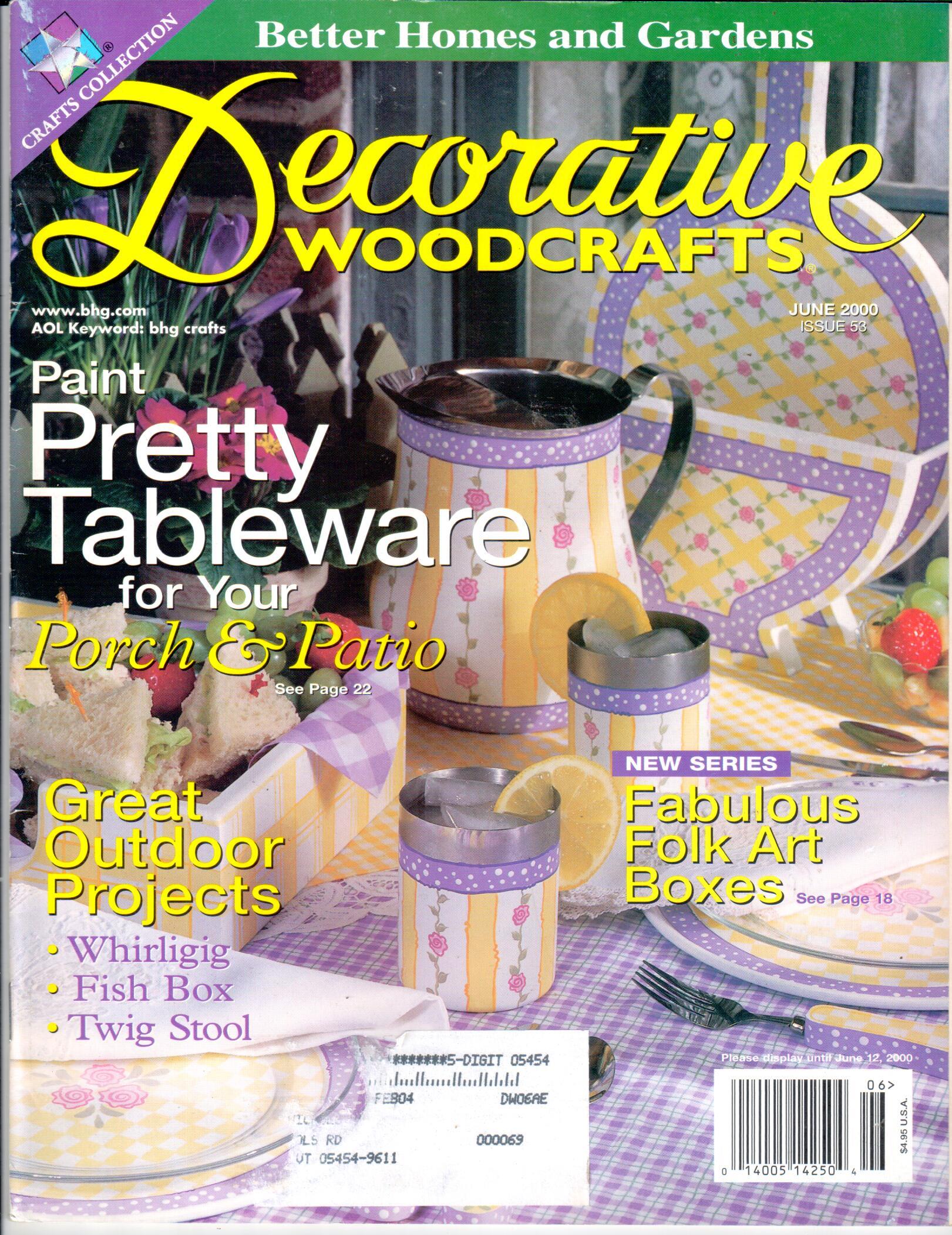 Better Homes and Gardens Decorative Woodcrafts - 2000 June