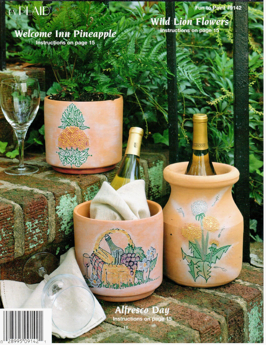 Decorated Clay Pots - Cyndi Pfeiffer - OOP