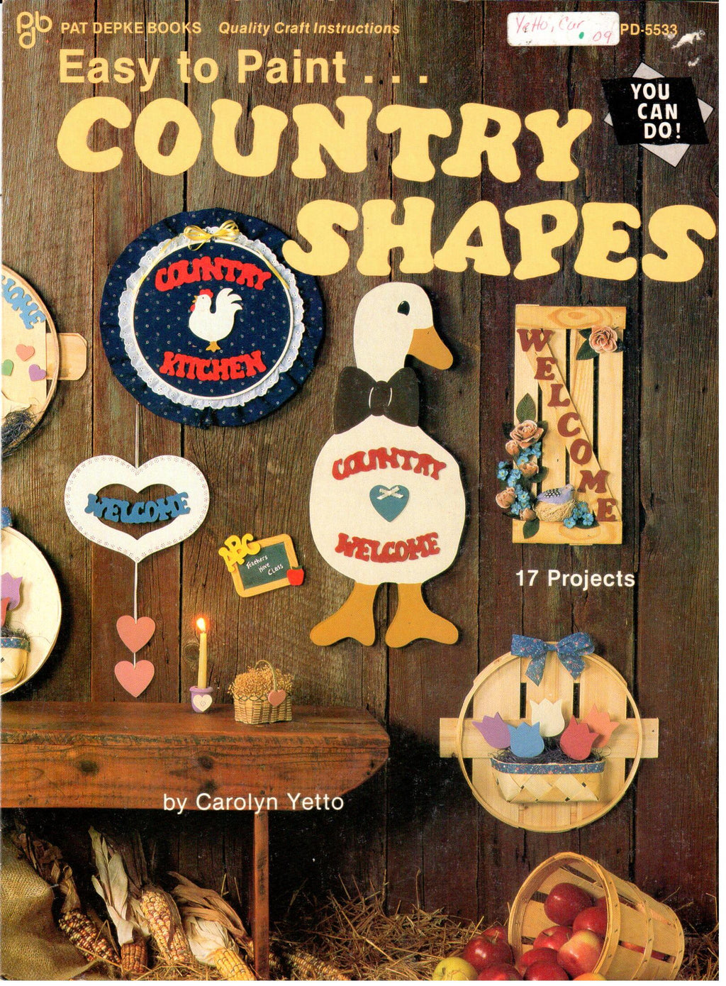 CLEARANCE: Easy to Paint Country Shapes - Carolyn Yetto