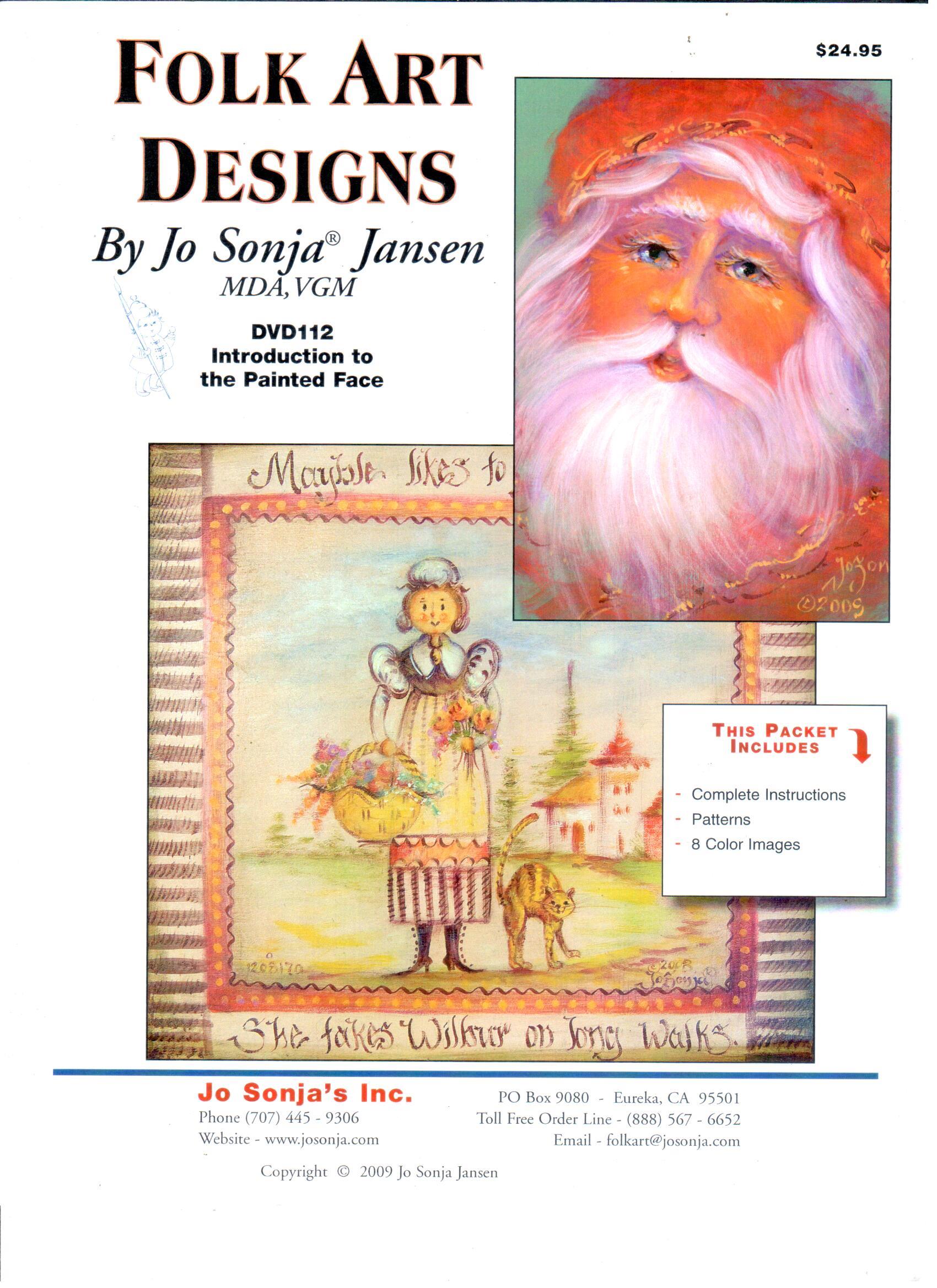 Folk Art Designs Introduction to the Painted Face - Jo Sonja Jansen