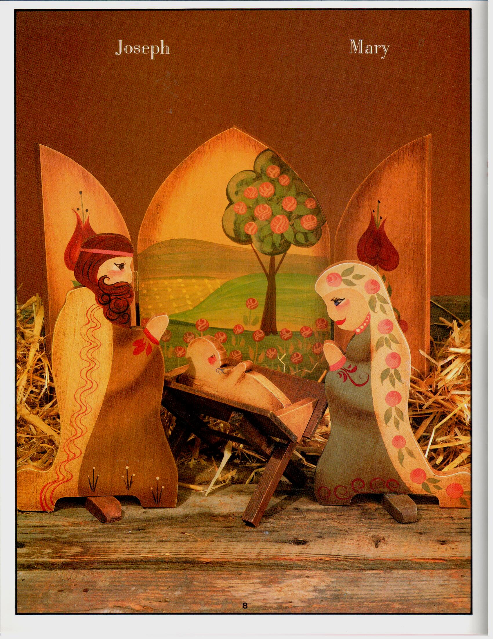 Folk Art Nativity - Terri Lipman - OOP