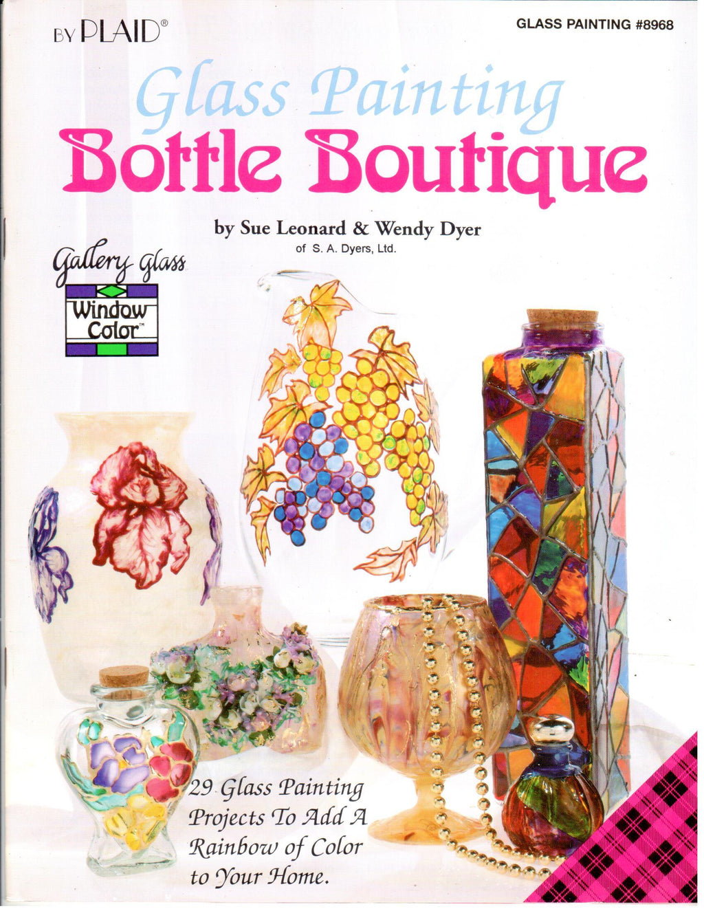 Glass Painting Bottle Boutique Gallery Glass - Sue Leonard & Wendy Dyer